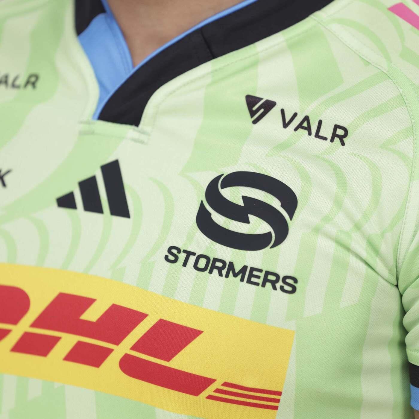 Herren Stormers Urc Auswärtstrikot Rugby Adidas Lime Green 7/7