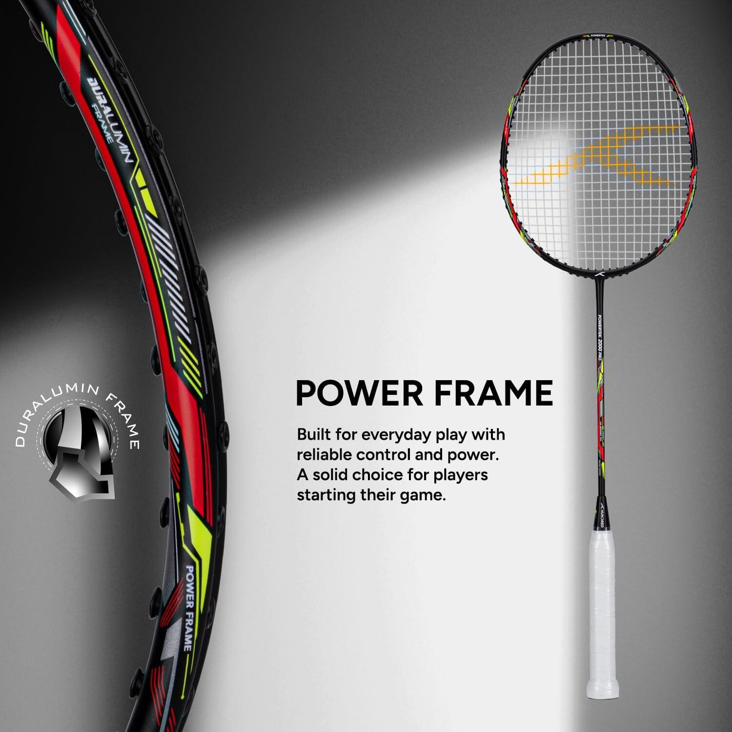 Hundred Badmintonschläger – Powertek 2000 PRO Graphite 7/7