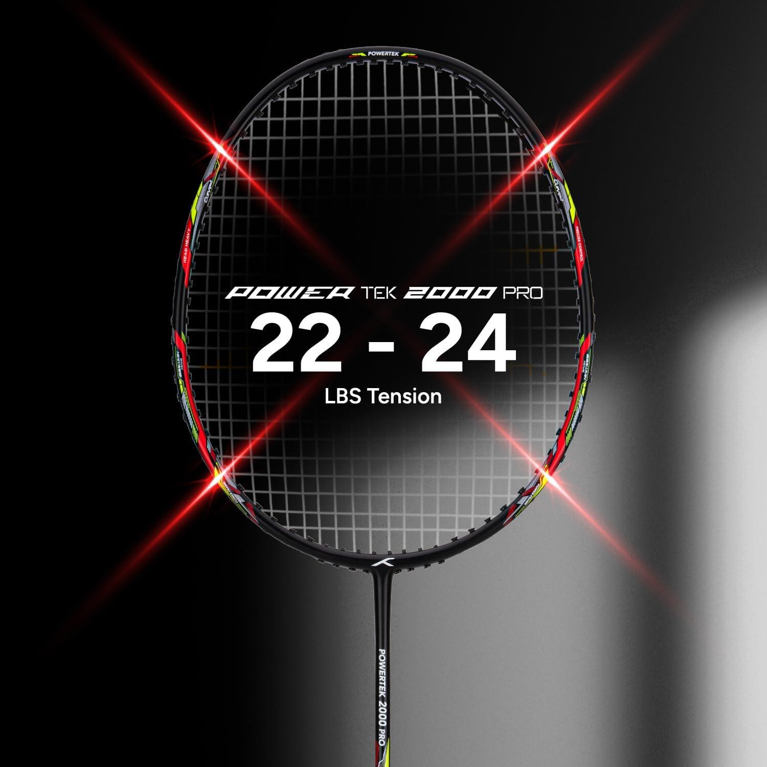 Hundred Badmintonschläger – Powertek 2000 PRO Graphite 5/7