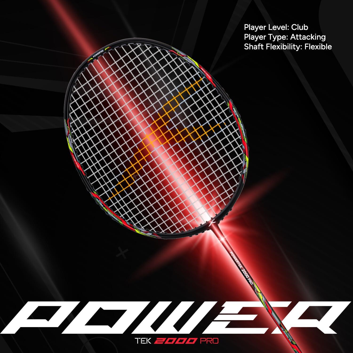 Hundred Badmintonschläger – Powertek 2000 PRO Graphite 6/7