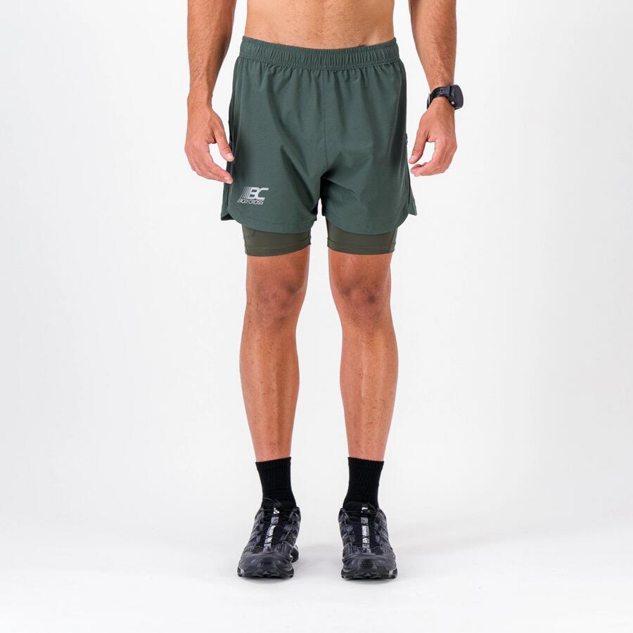 Шорти/Клин Мъже Trail-Running ZIPRUN SHORT 3 IN 1
