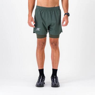 Short/short heren trail-running ziprun short 3 in 1