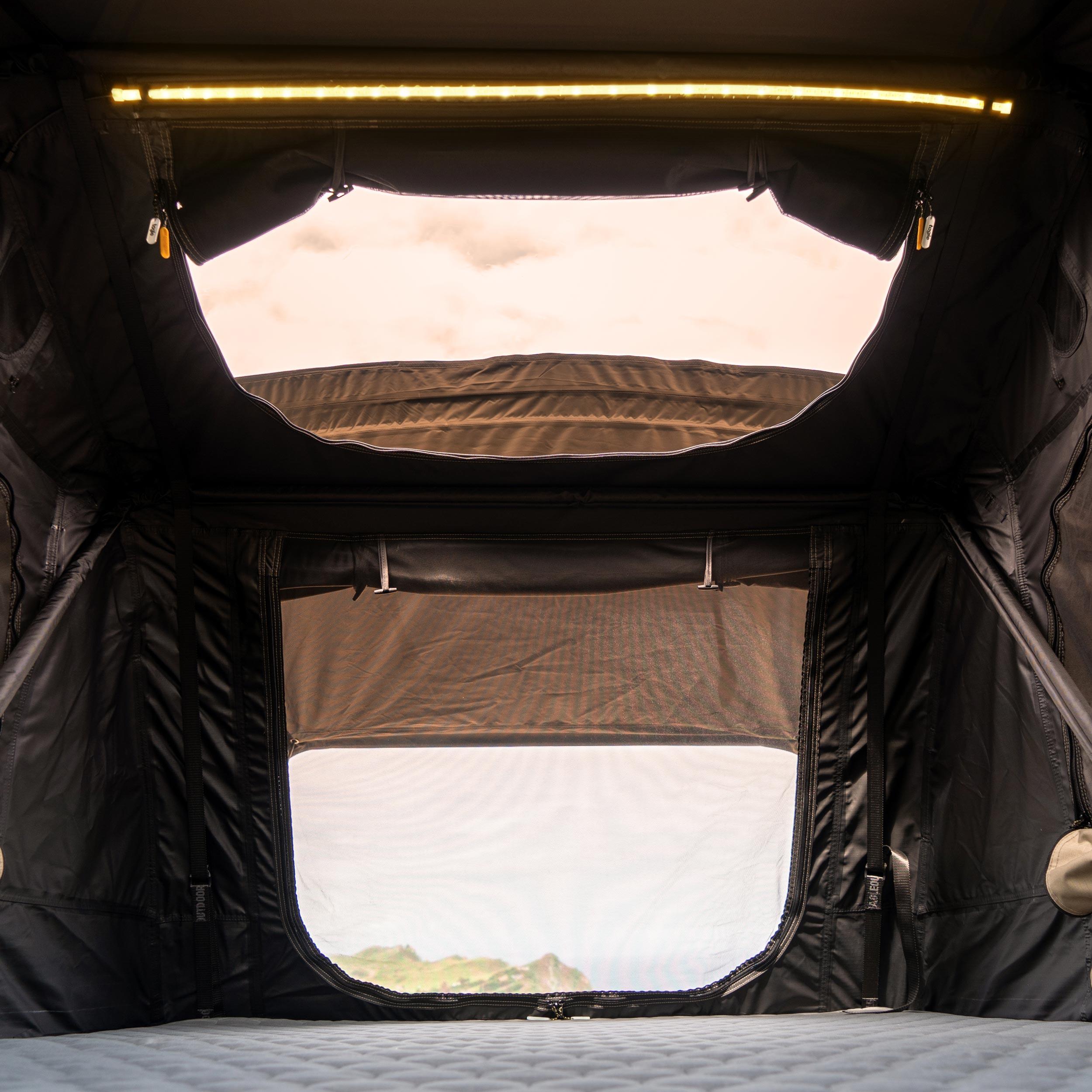 Tenda tejadilho TAGLE SOMO LITE 2 pessoas, impermeável, LED integrado, dobrável 6/9