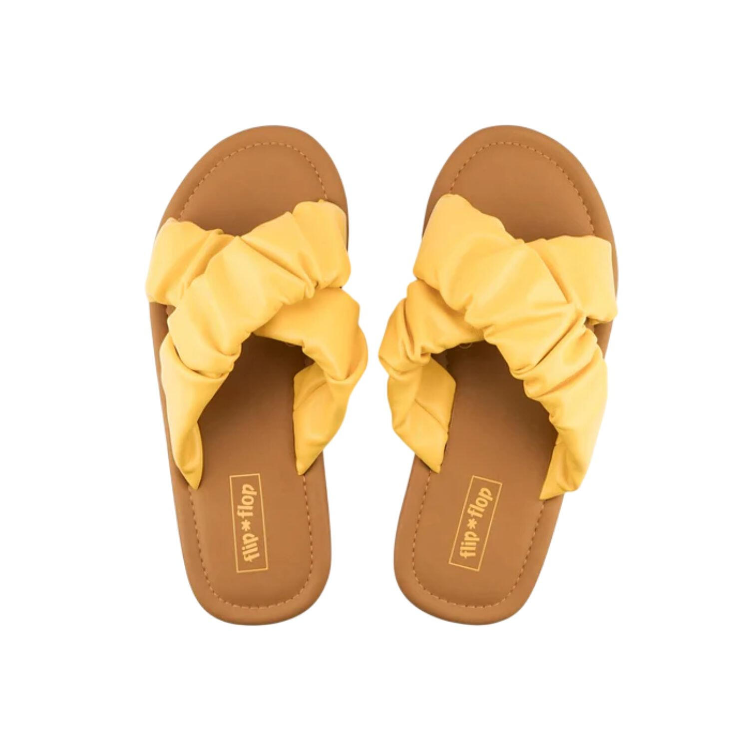 Flip Flop - Tongs De Plage Fauna Cross Pour Femmes - Claquettes - Jaune - Decathlon
