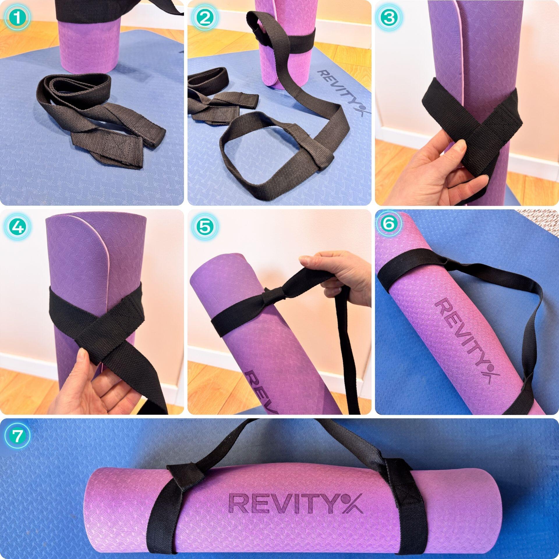 Correa Yoga y Fitness de transporte esterilla, ajustable 5/7