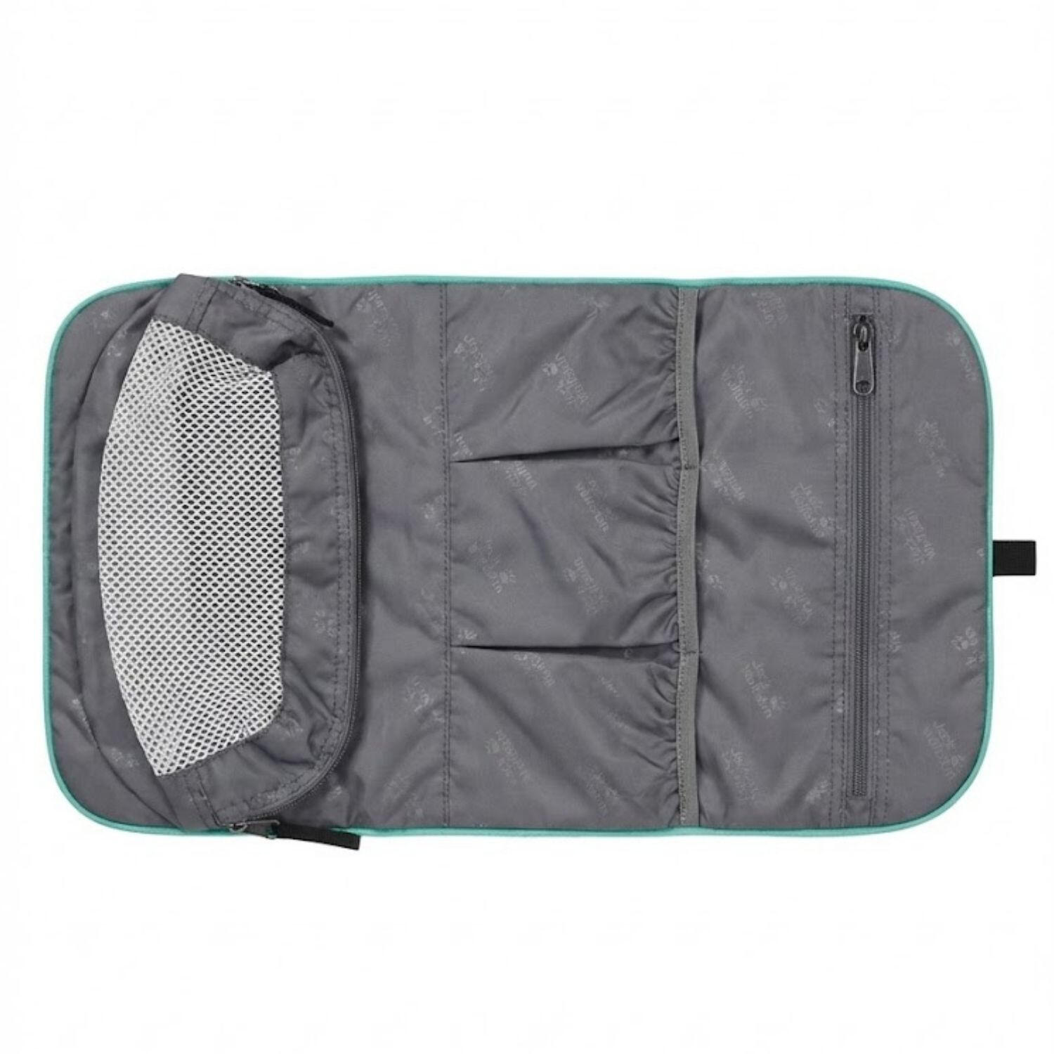 Organizzatore da toeletta Jack Wolfskin Washsalon, portatile da viaggio, verde 3/3