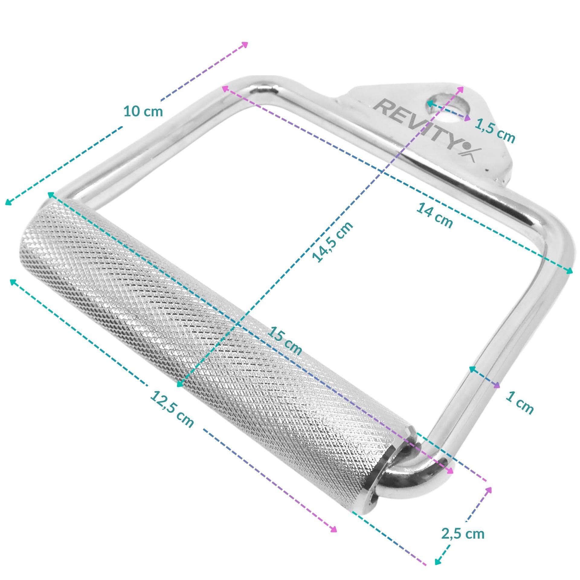 Agarre de una mano para cable, acero, 14,5×15 cm Grip Handle 3/7