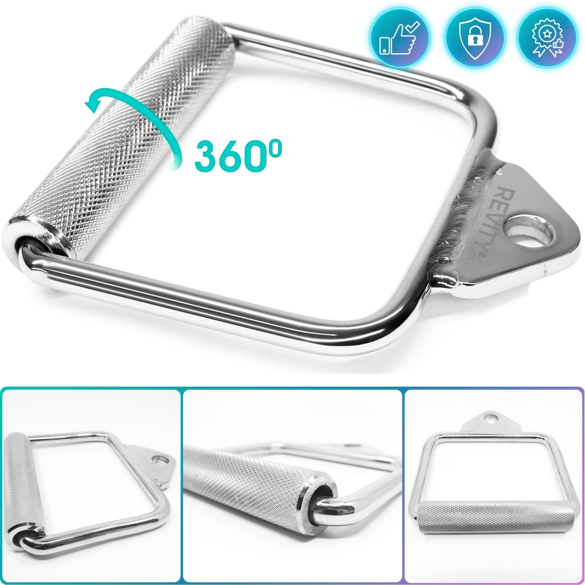Agarre de una mano para cable, acero, 14,5×15 cm Grip Handle 2/7