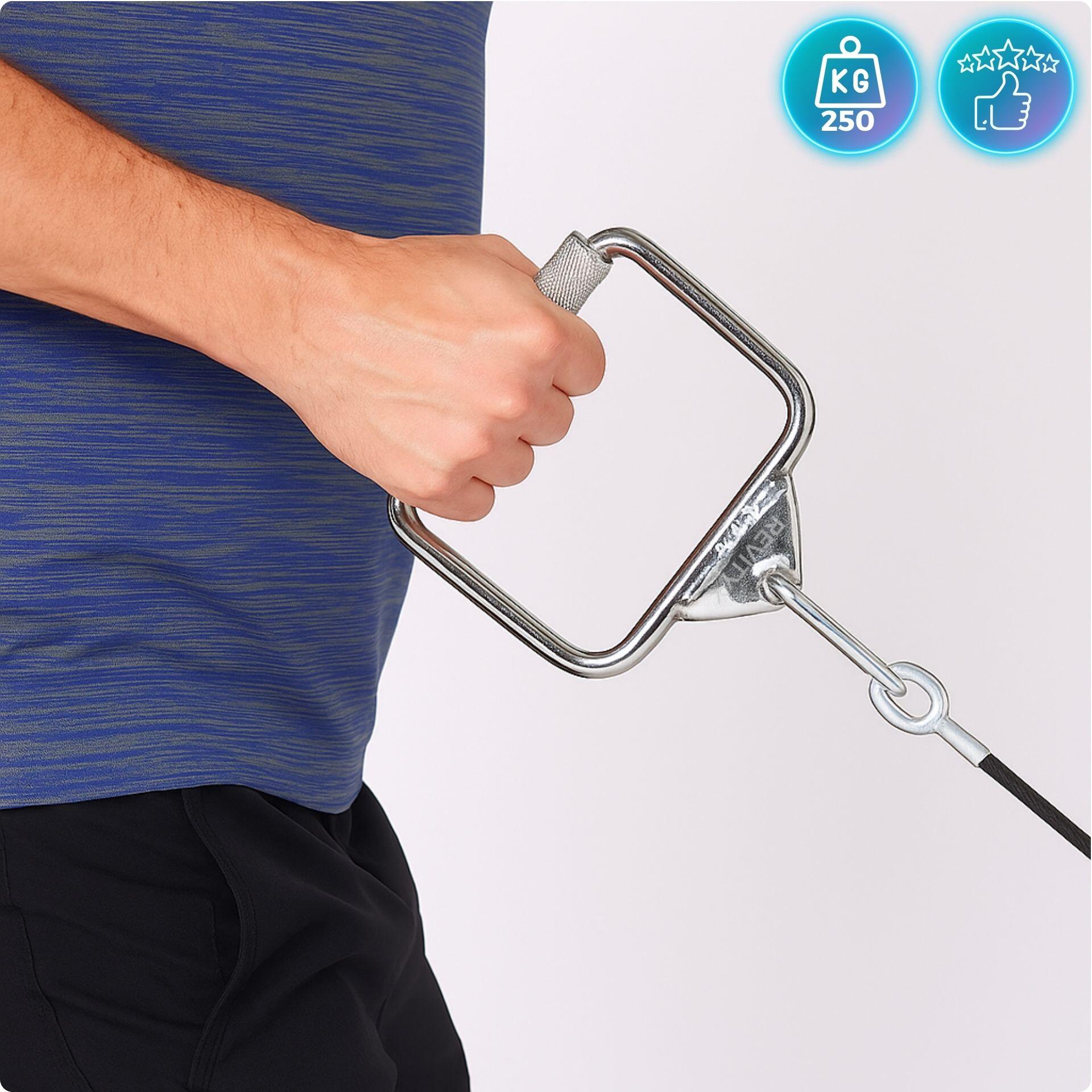 Agarre de una mano para cable, acero, 14,5×15 cm Grip Handle 6/7