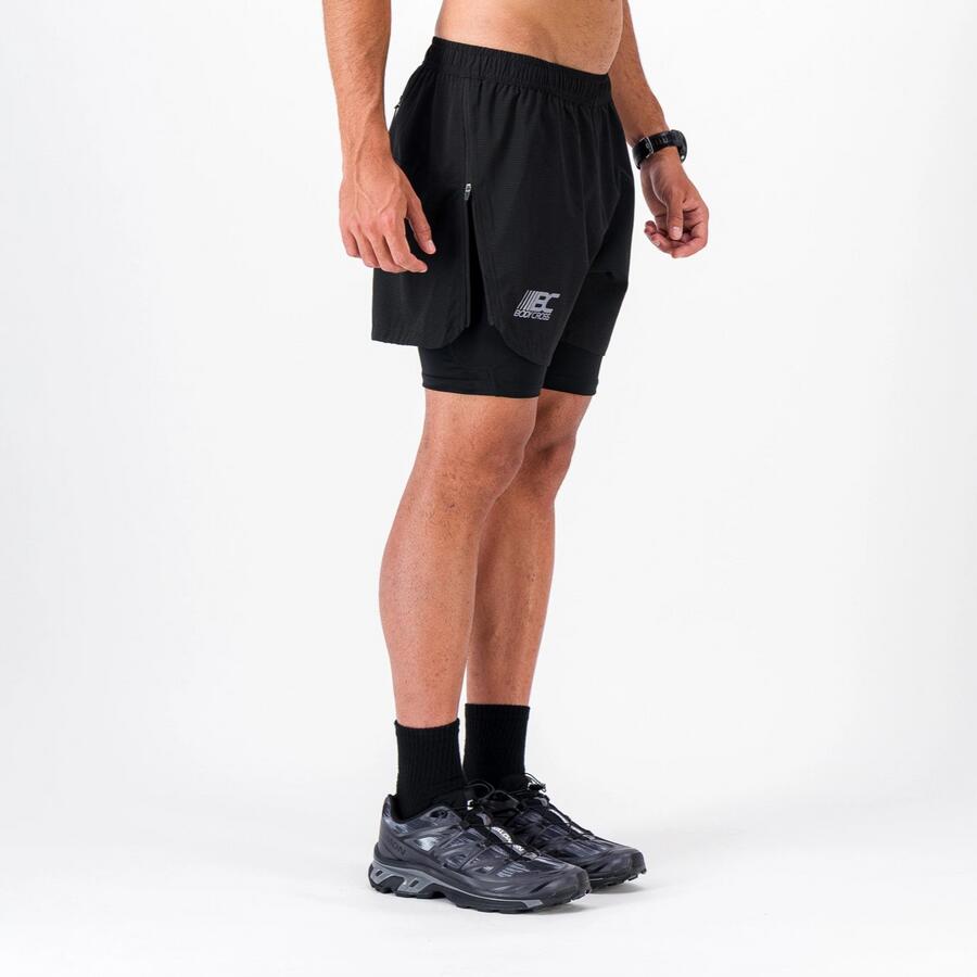 Short/Cuissard Homme Trail-Running ZIPRUN SHORT 3 IN 1 3/7
