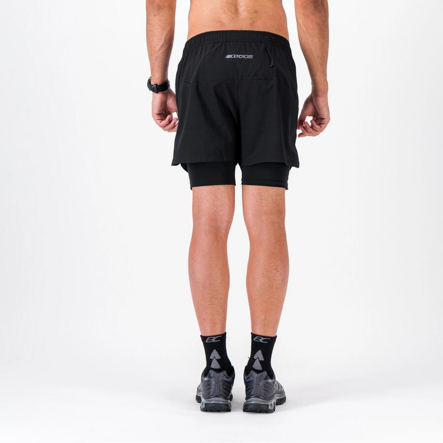 Short/Cuissard Homme Trail-Running ZIPRUN SHORT 3 IN 1 2/7