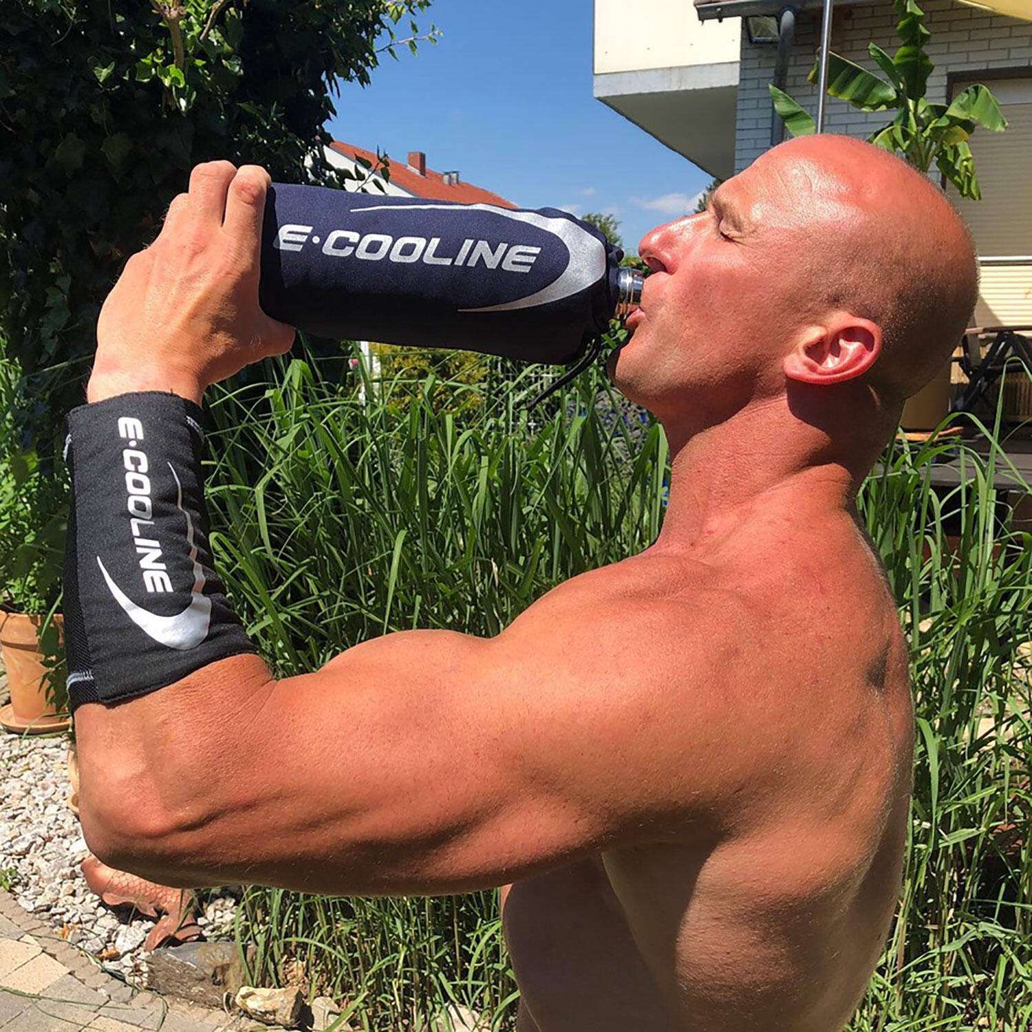 E.COOLINE Outdoor CoolBag| Borsa frigo | Raffredda bottiglie| attivato con acqua 3/9