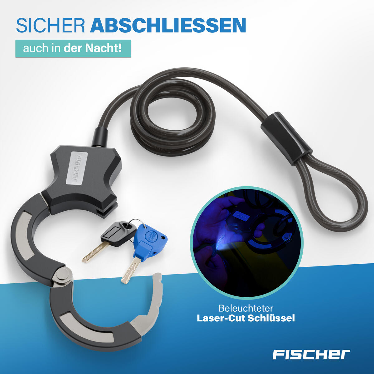 FISCHER Spiralschloss Schelle - RK120/10 120 cm 4/7