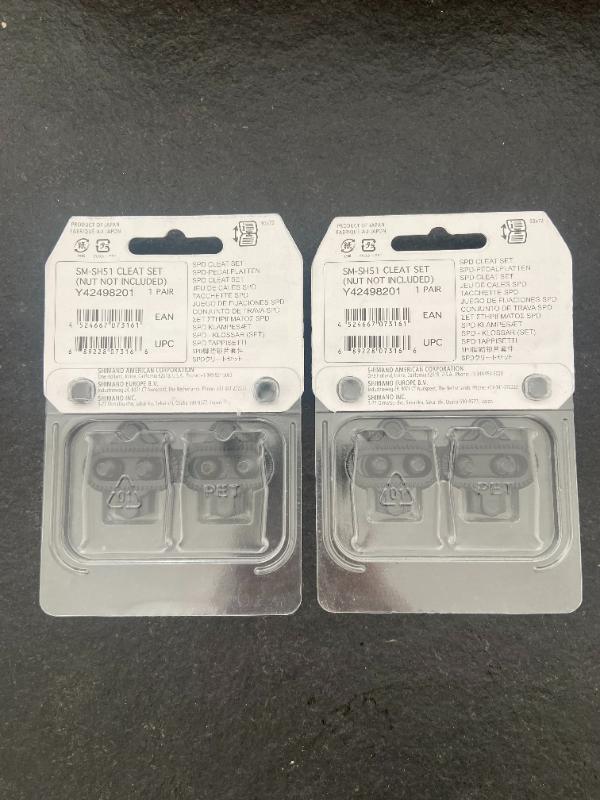 Entre Particuliers - Jeu de cales Shimano sh51 x2 spd 2/2