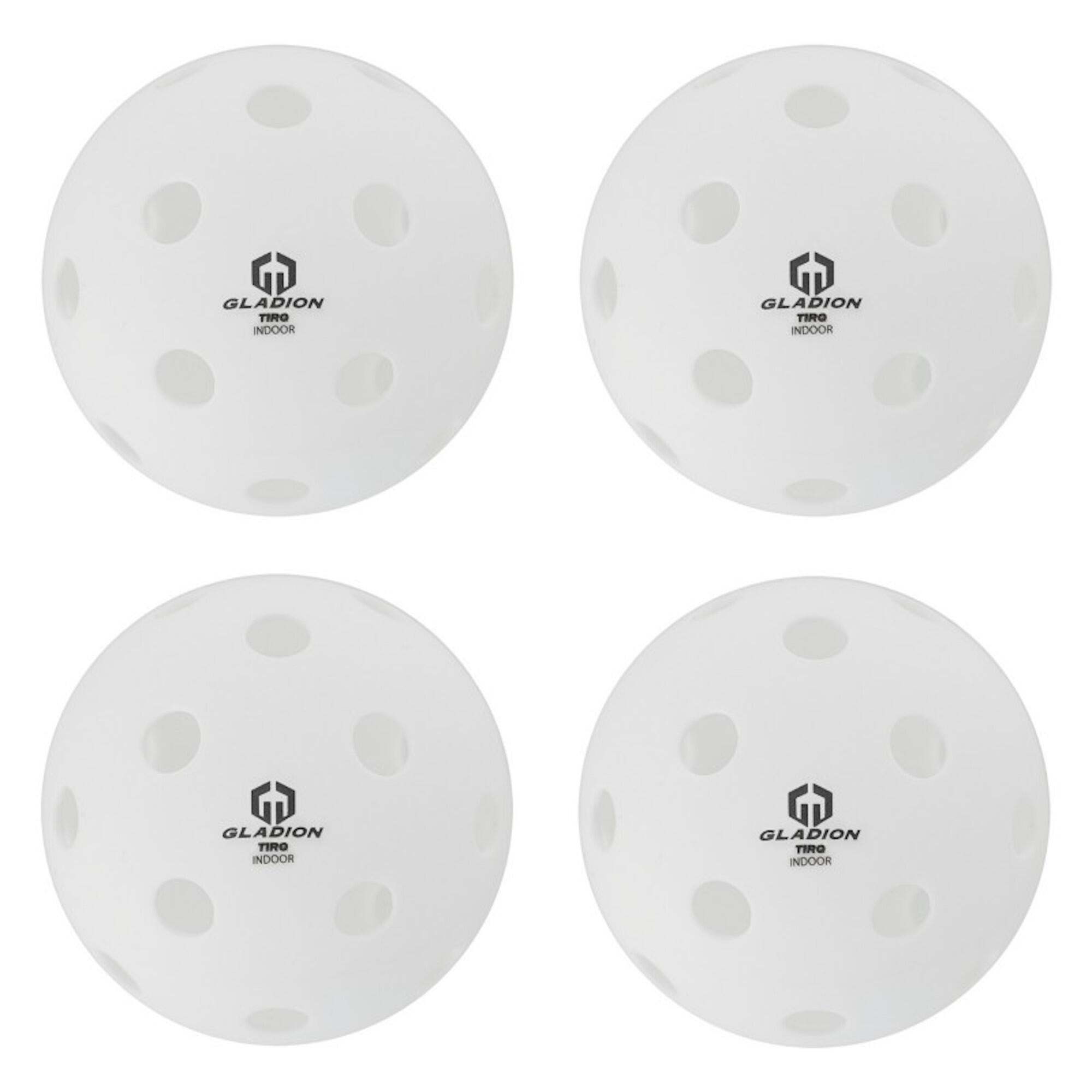 Ensemble de 4 balles de pickleball d'intérieur TIRQ 3/4