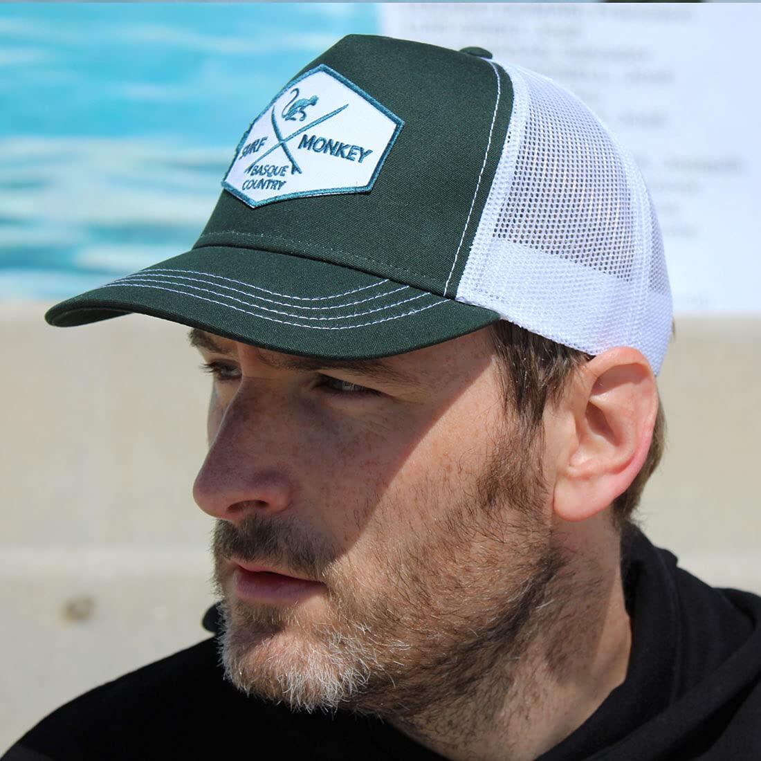 Casquette Trucker - 5 panneaux / Adulte / Taille unique (vert/blanc) 5/7