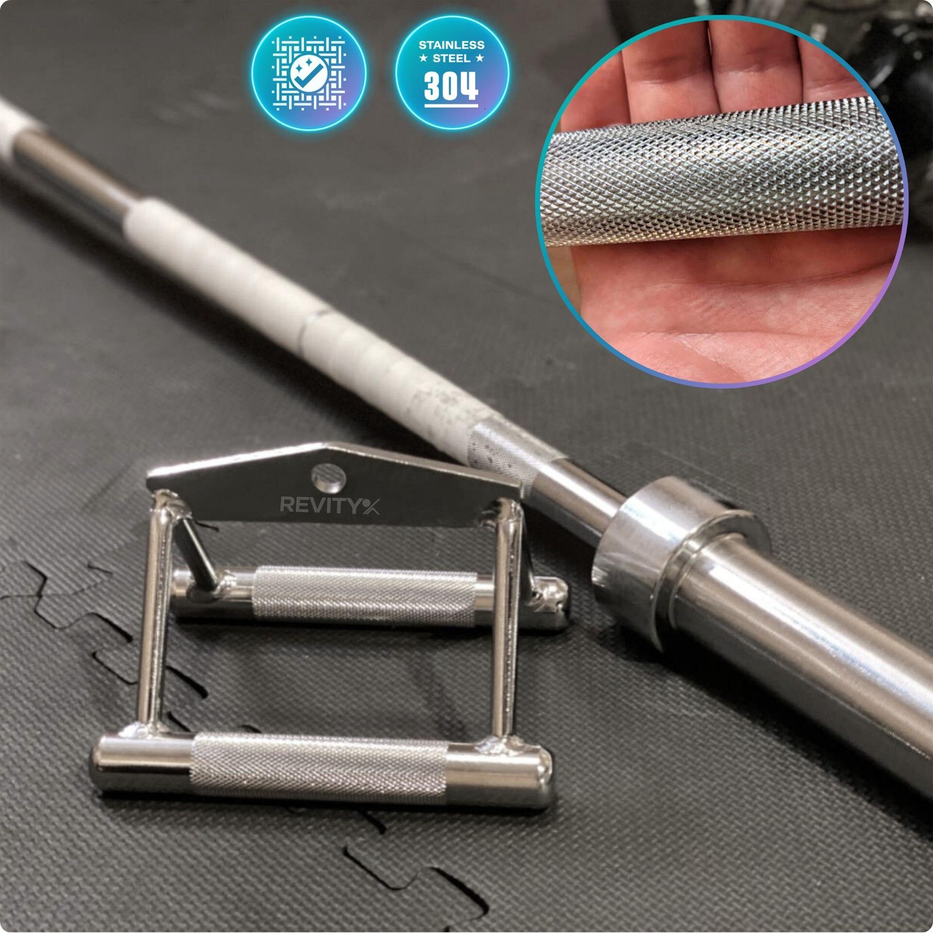 Accessoire câble poignée double triangle pour cable machine, musculation Revity 4/7