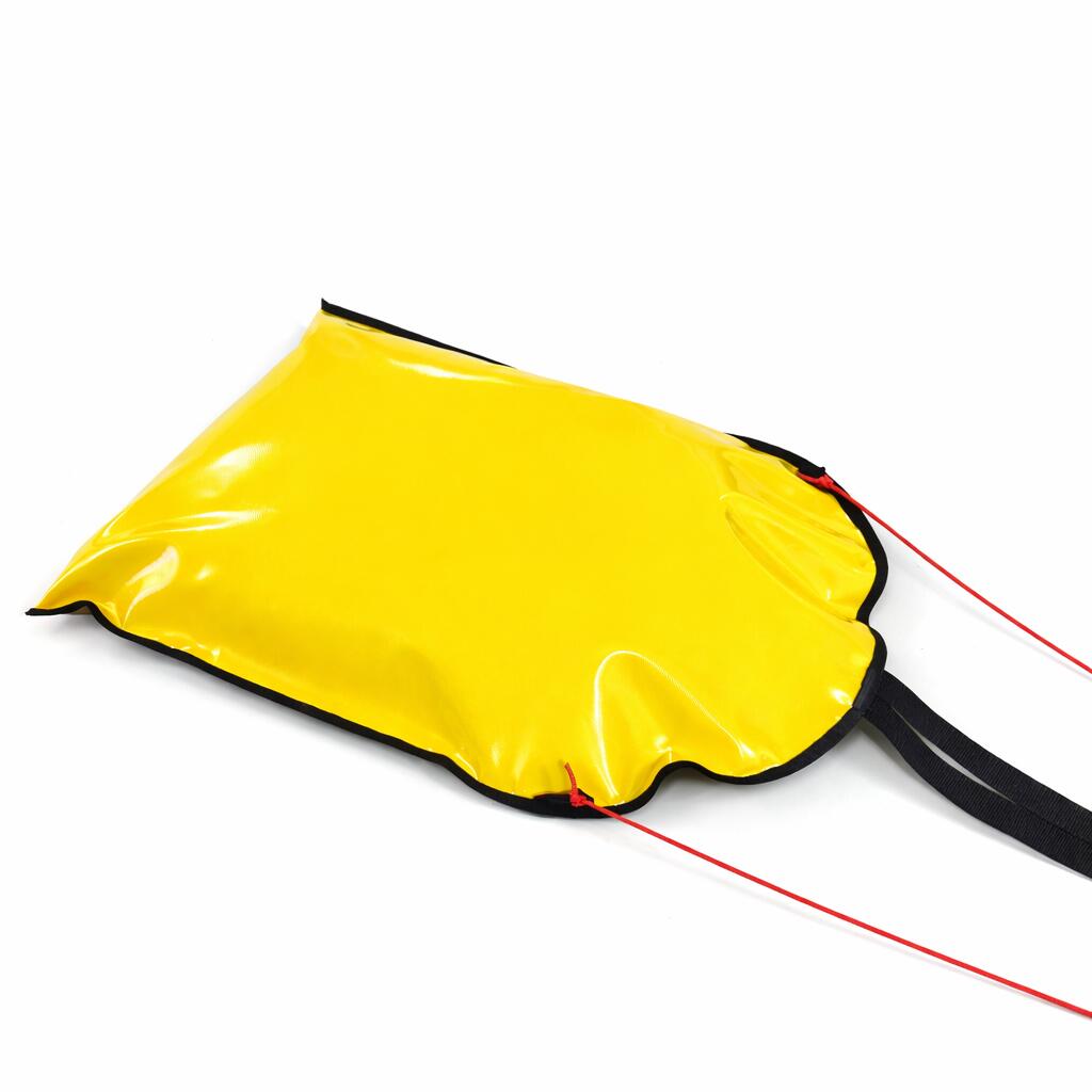Zestaw ślizgacz śnieżny żółty AD312 + AD299 uchwyt do sanek 3,0m DUO HOLL 2/7