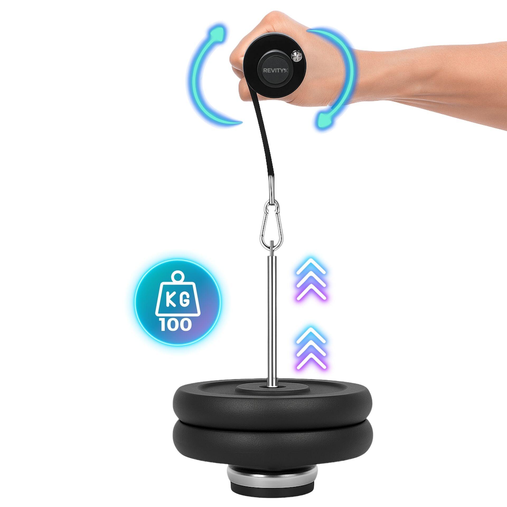 Entrenador de antebrazo 40,5 cm para fuerza de prensión Wrist Roller 3/7