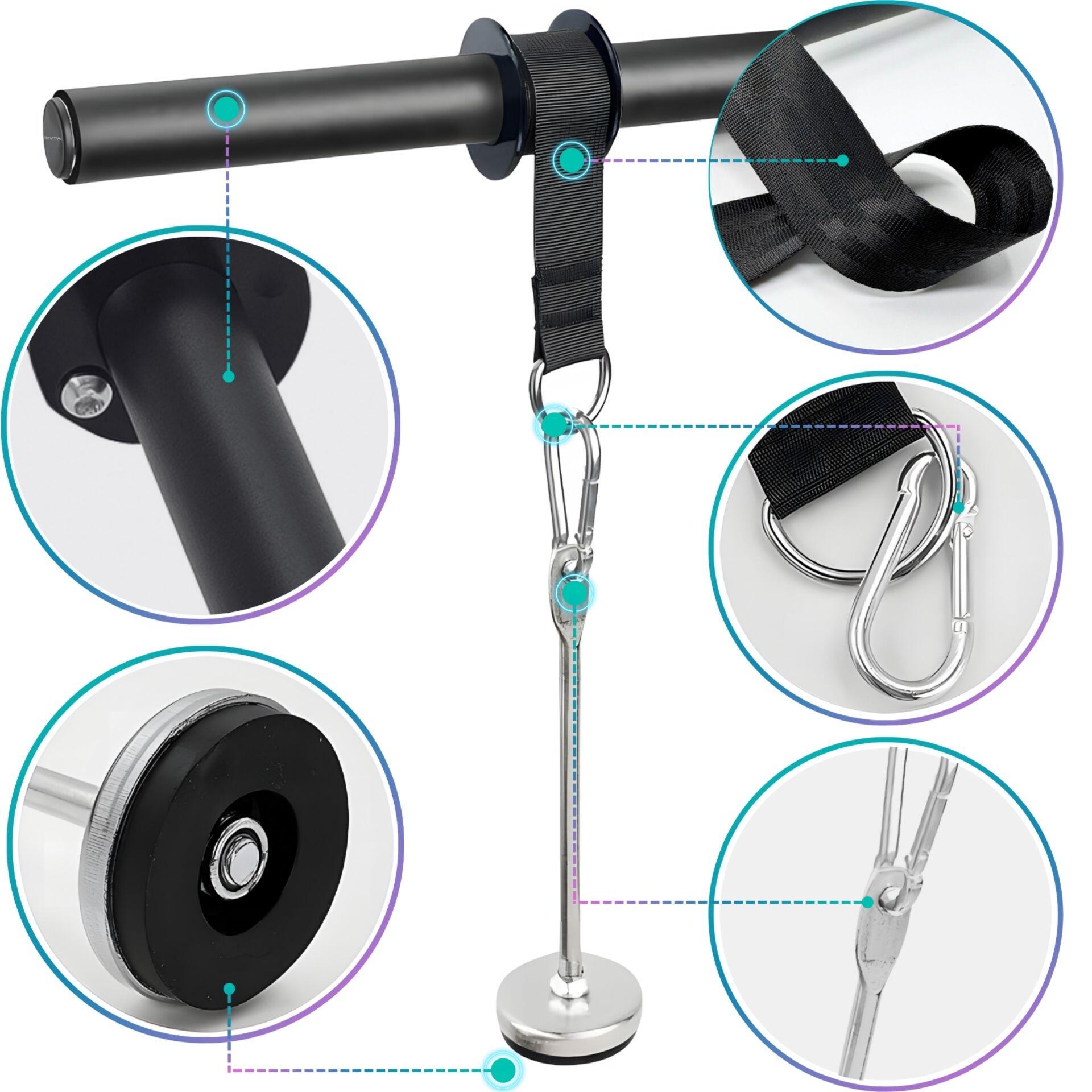 Entrenador de antebrazo 40,5 cm para fuerza de prensión Wrist Roller 2/7