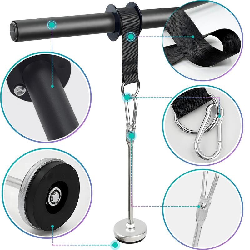 Bară Wrist Roller pentru antebrațe și prindere Revity