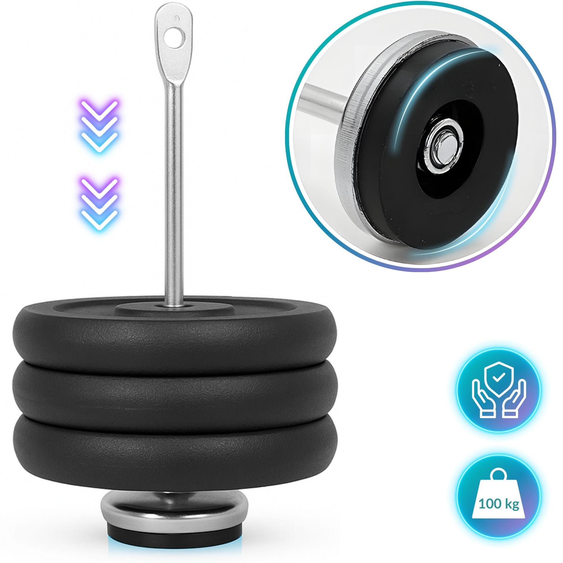 Entrenador de antebrazo 40,5 cm para fuerza de prensión Wrist Roller 5/7