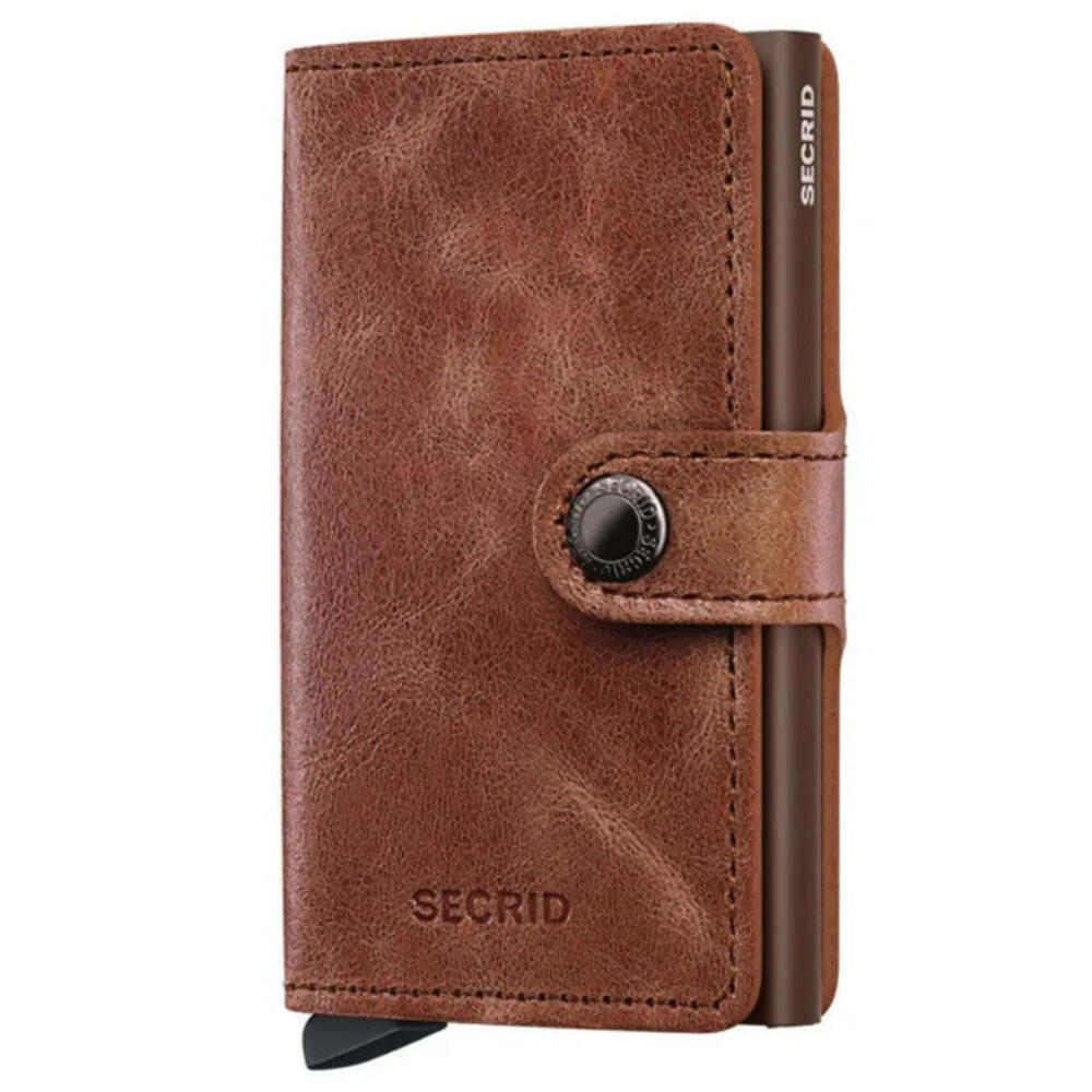 Secrid Miniwallet Compact RFID Wallet - Vintage Cognac-Brown