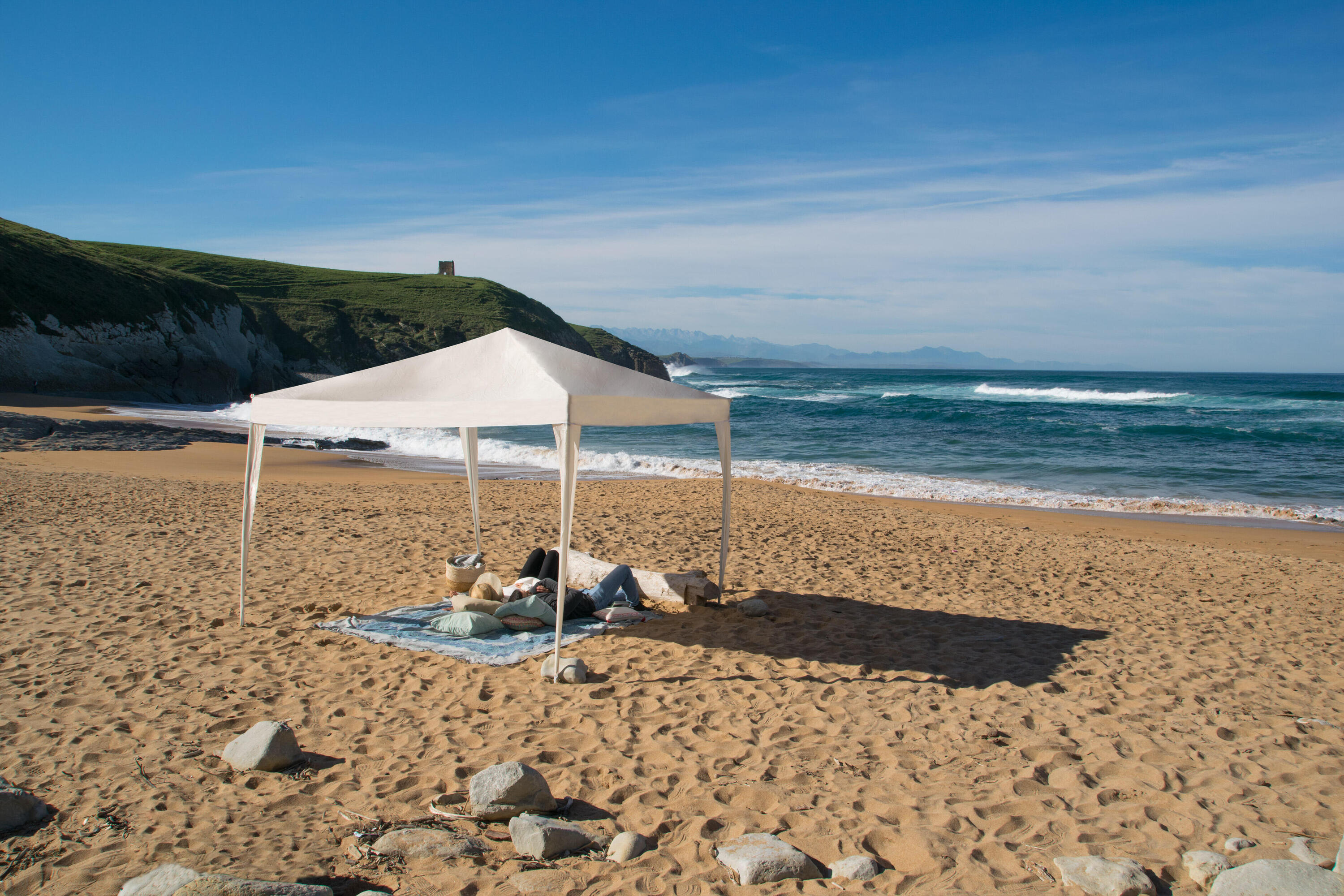 Opvouwbare tent 3x3 m Cies Wit - Winden 4/4