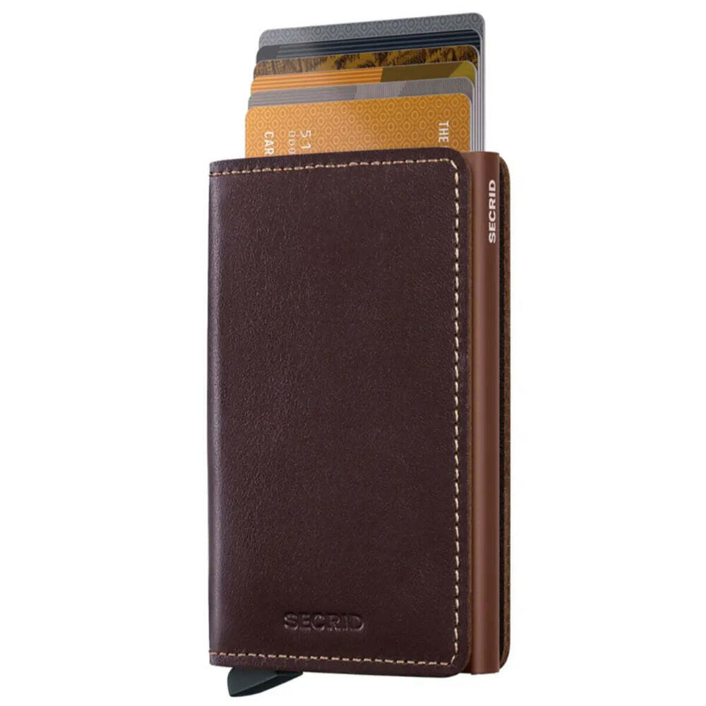 Secrid Slimwallet Compact RFID Wallet - Original Chocolate