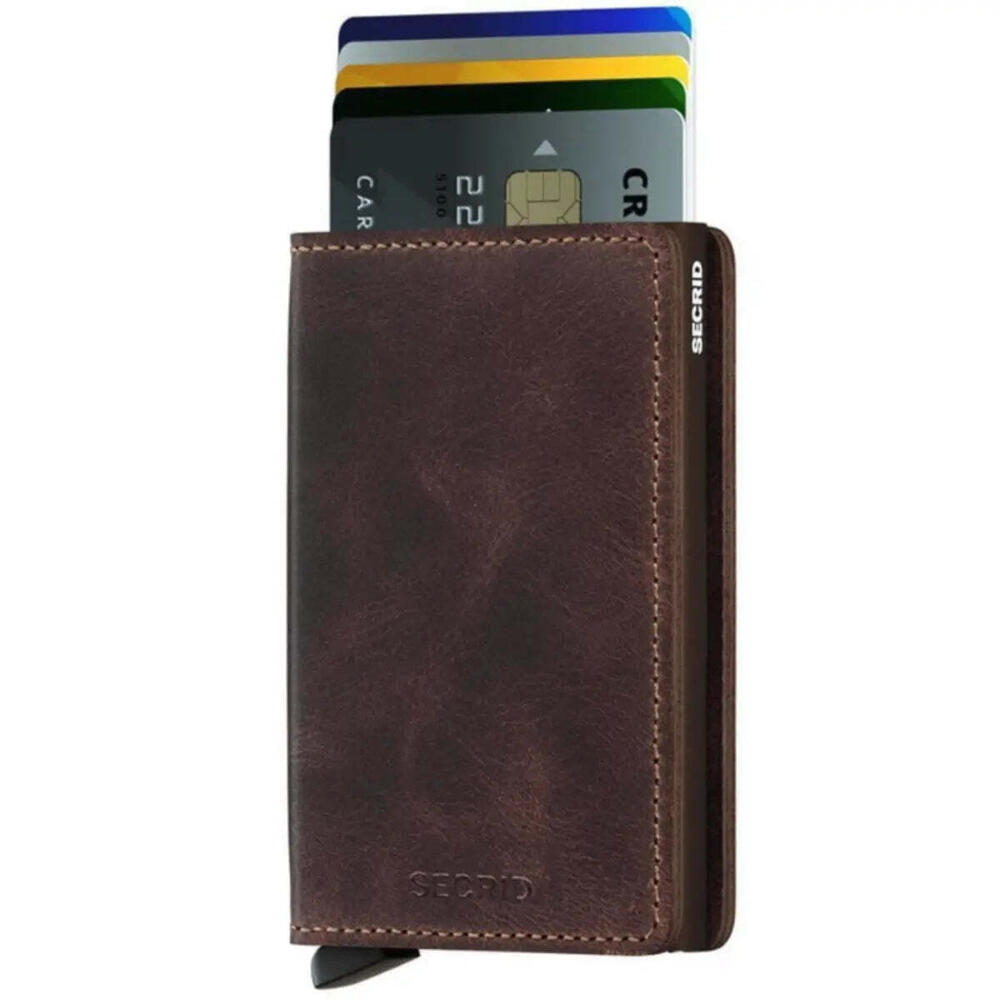 Secrid Slimwallet Compact RFID Wallet - Vintage Chocolate