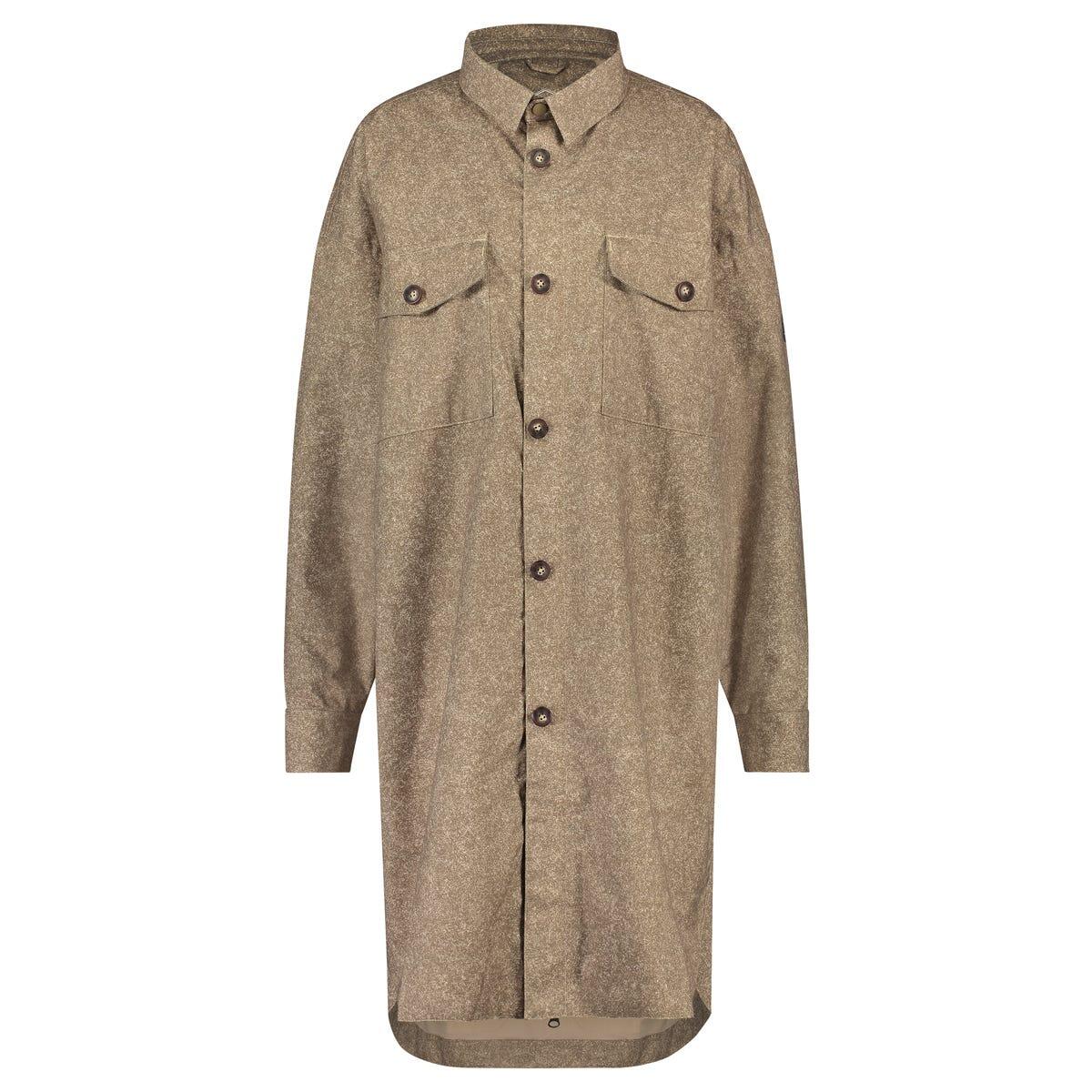 Agu - Oversized Rain Shirt Urban Outdoor Femme - Surchemise - Gris|marron - Decathlon