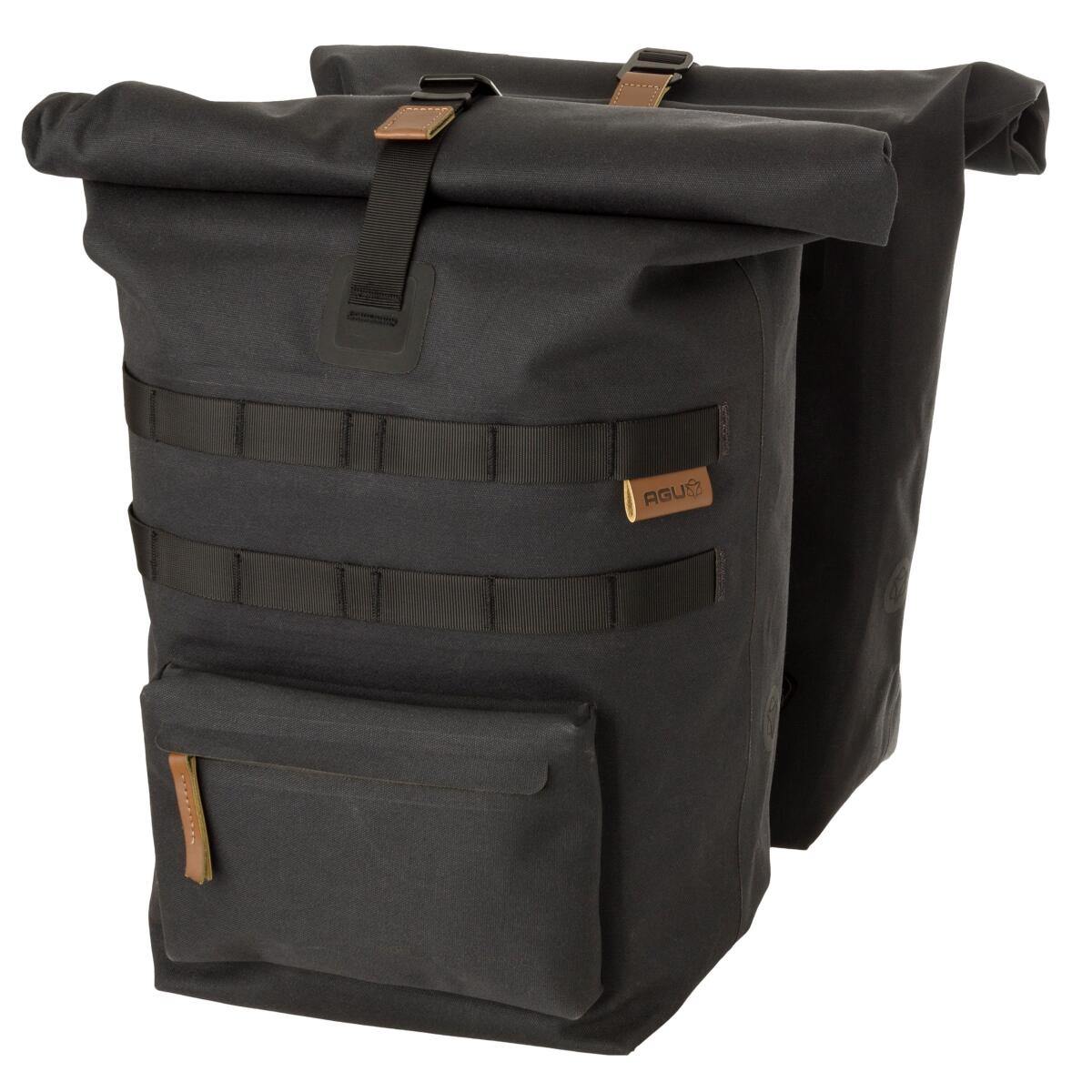 Agu - Convoy Sac Double Vélo Urban Click'ngo Mik - Sacoche Vélo - Gris|marron - Decathlon