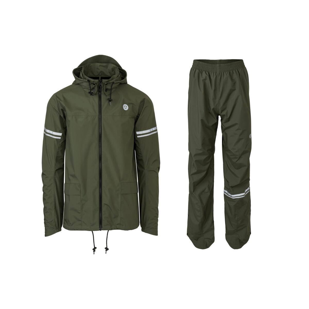 Agu - Original Combinaison De Pluie Essential Army Green - Veste - Vert - Decathlon