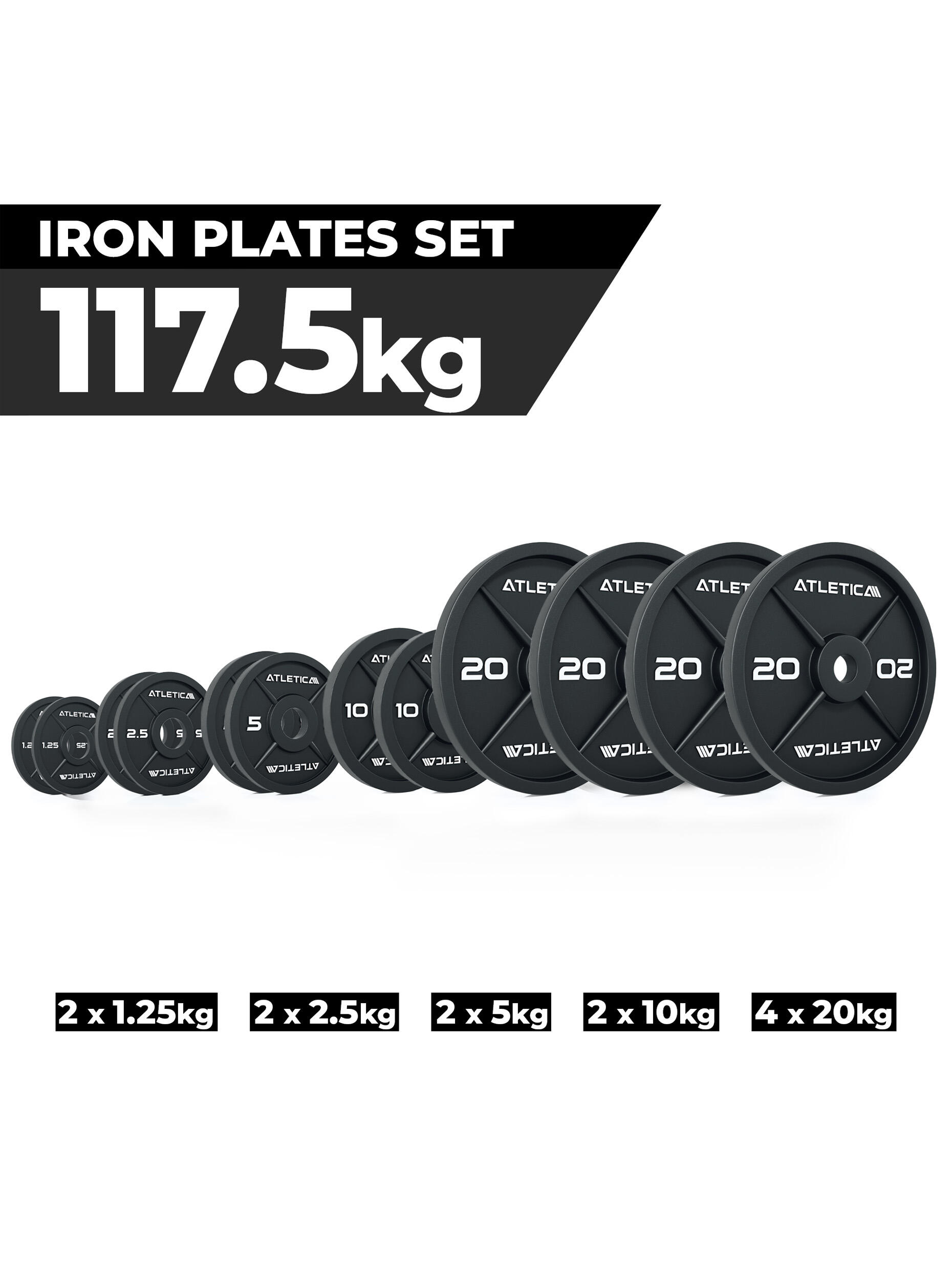 Iron Plates Set | 117.5kg ∣ Gusseisen ∣ 50mm 2/3
