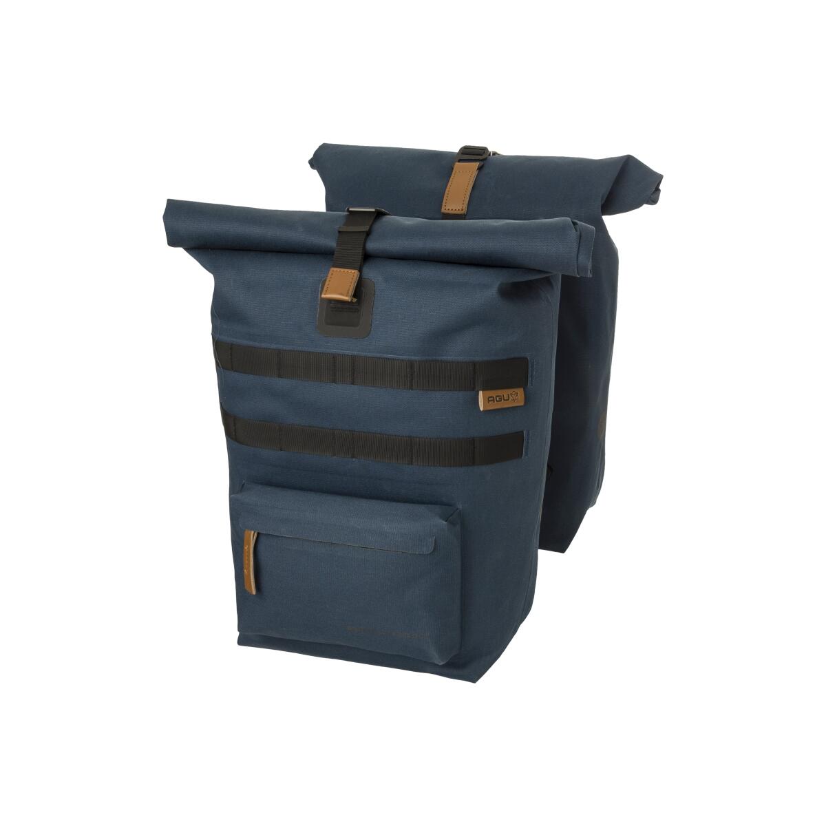 Agu - Convoy Sac Double Vélo Urban Click'ngo Mik - Sacoche Vélo - Bleu - Decathlon