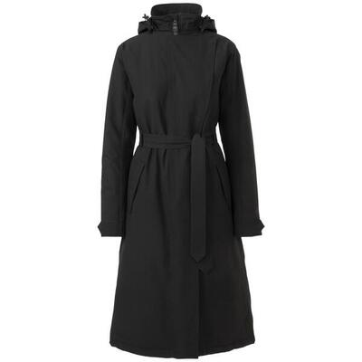 Trench coat winter regenjas dames black