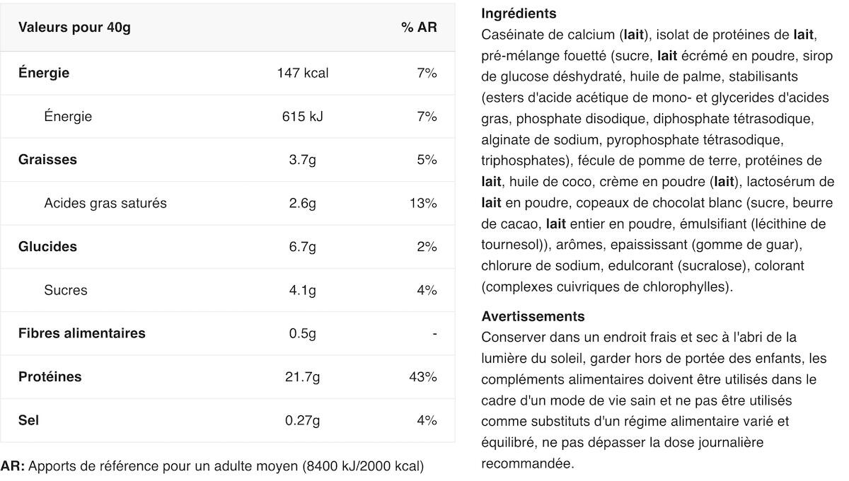Préparation protéinée - Protein Cookie Dough - Baklava 1000g 2/3