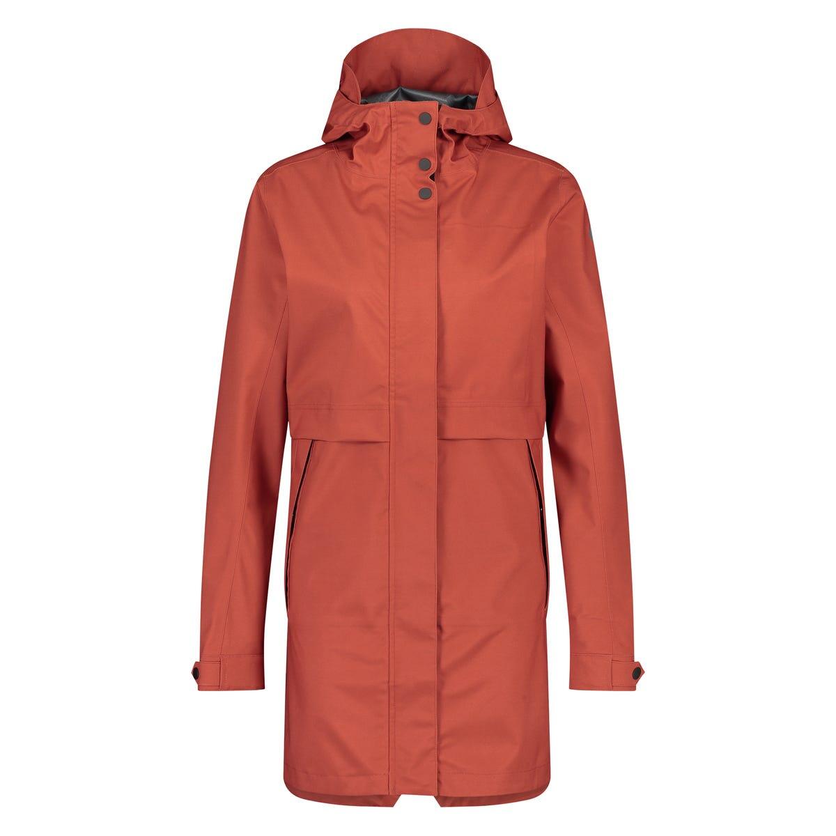 Agu - Parka Veste Imperméable Urban Outdoor Femme - Coupe-pluie - Rouge - Decathlon