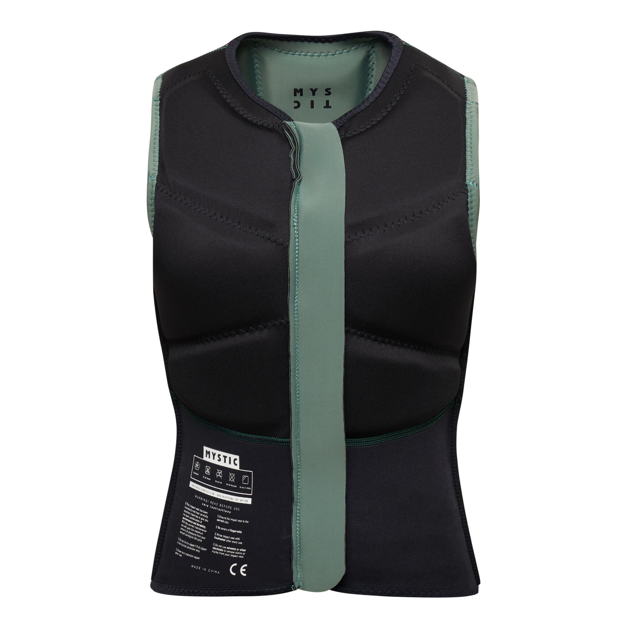 Mystic Star Impact Vest Fzip WMN - Dark Olive 3/7