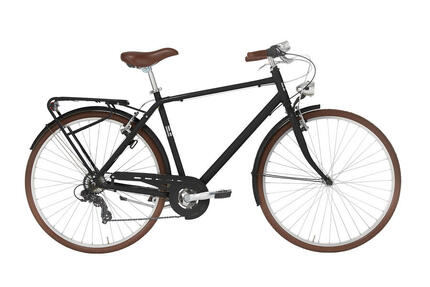 Stadsfiets FREETIME 28 inch Man, zwart