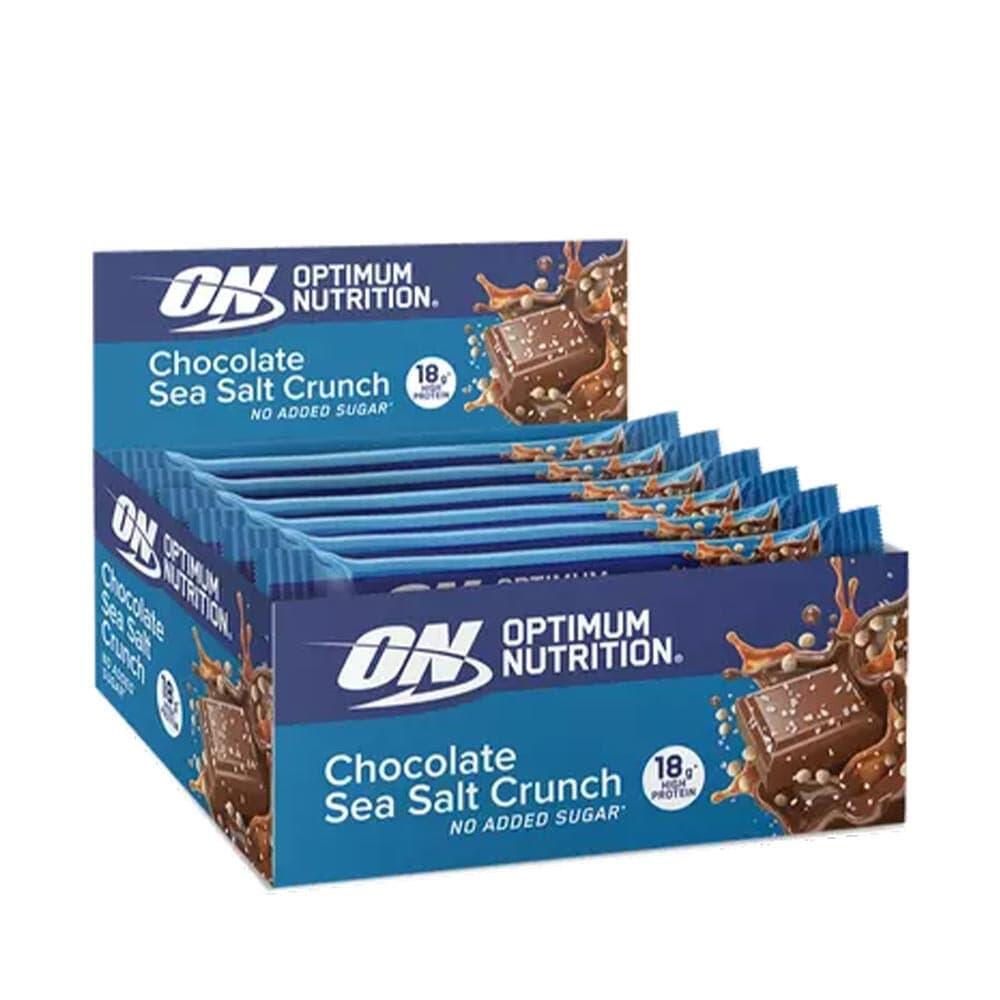 Optimum Nutrition - Barres Protéinées | Boîte Crunch Protein Bar (12x55g) | Chocolate Sea Salt - Barre Protéinée - Taille Unique - Decathlon