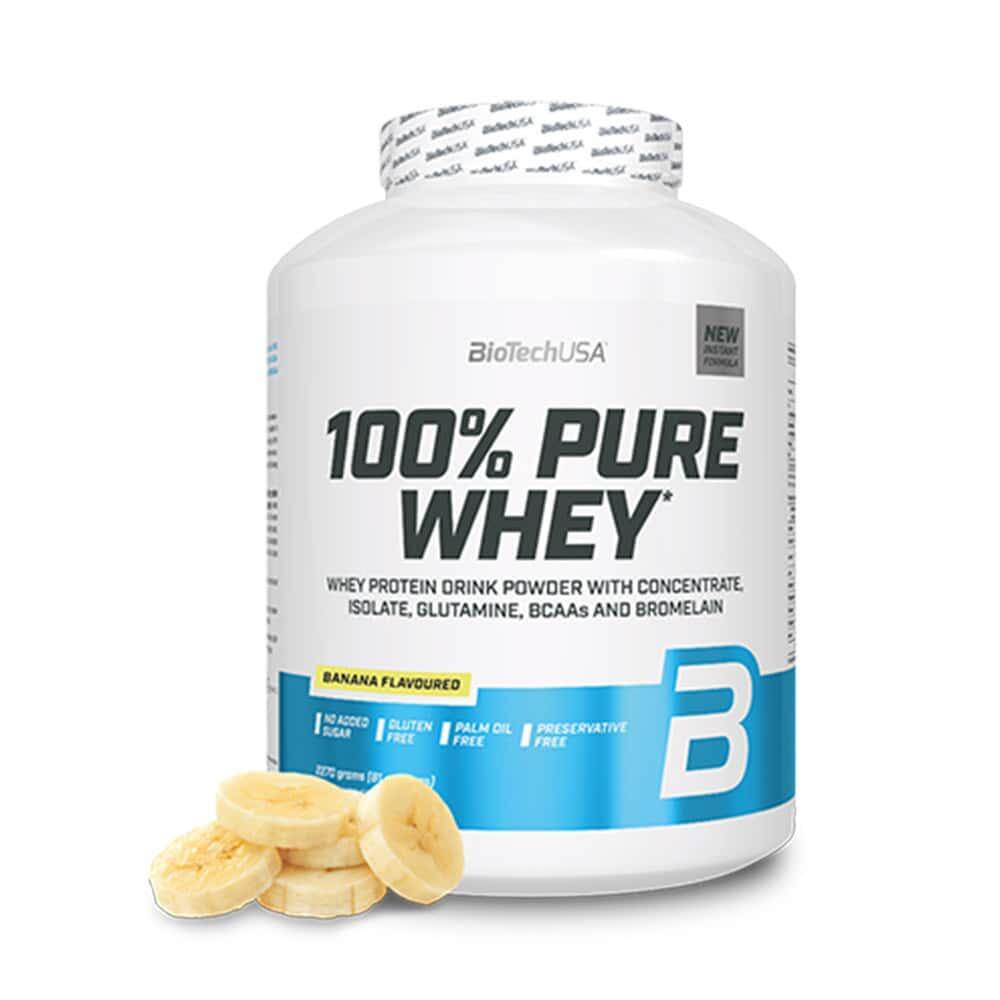 Biotechusa - Whey Protéine | 100% Pure Whey (2,27kg) | Banane - Isolat De Whey - Taille Unique - Decathlon