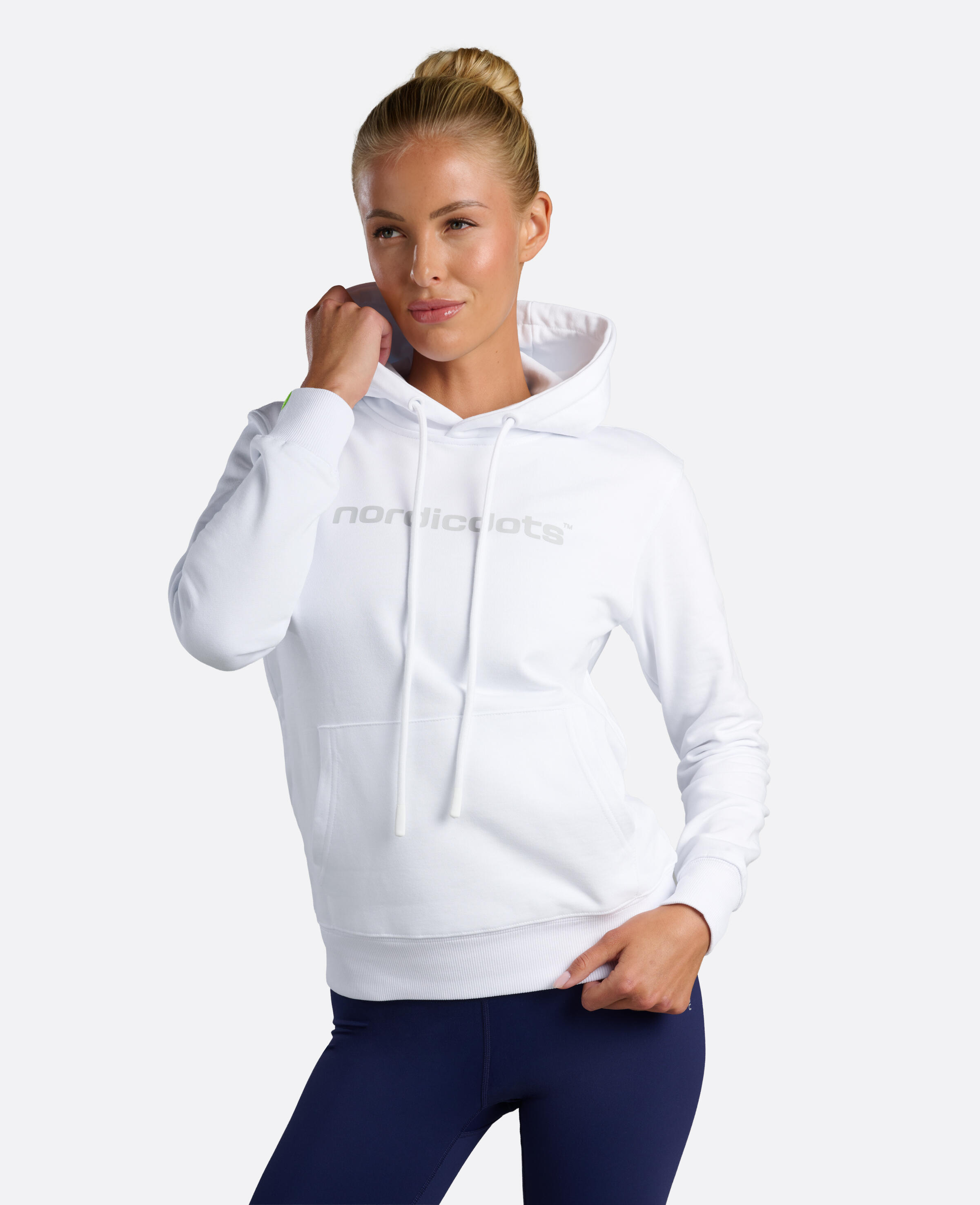 Off Court Kapuzenpullover – Weiß 2/5