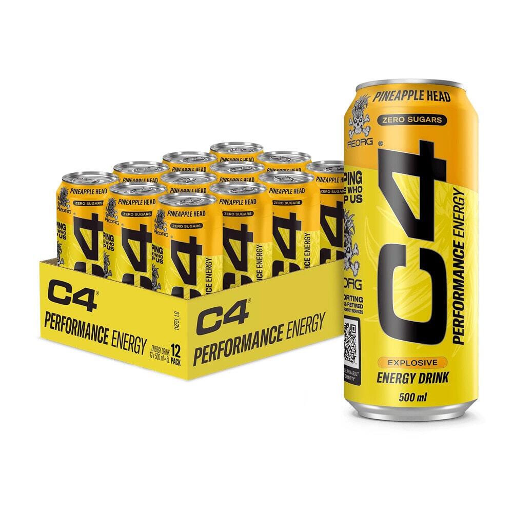 Cellucor - Boissons Énergétiques | Pack C4 Energy Drink (12x500ml) | Pineapple Head - Boisson - Taille Unique - Decathlon