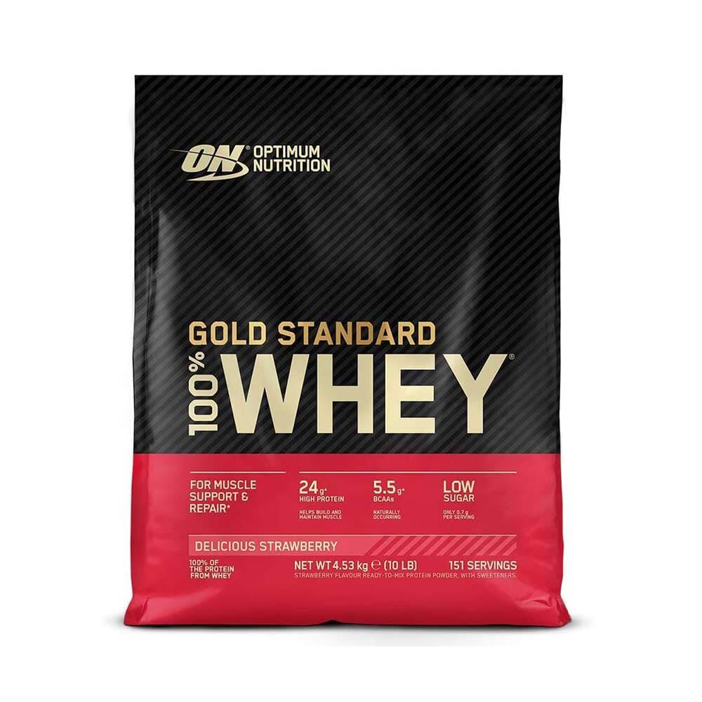 Optimum Nutrition - Whey Protéine | 100% Whey Gold Standard (4,54kg) | Fraise - Whey Protéine - 4,5 Kg - Decathlon