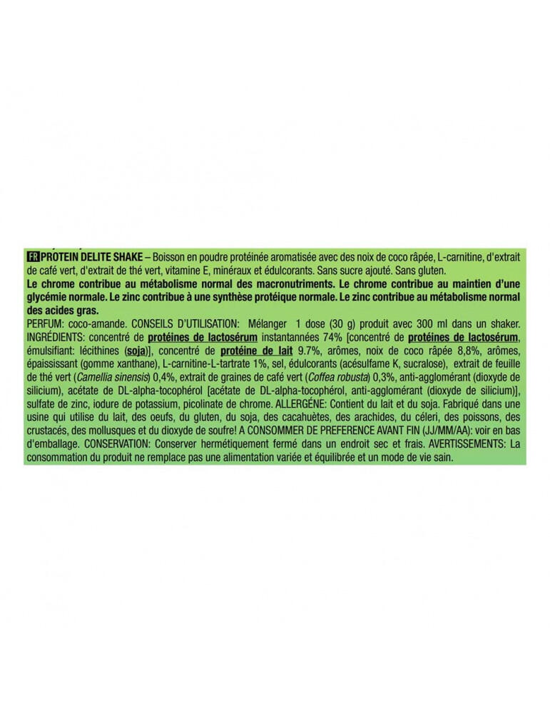 Substituts de repas | Protein delite shake (700g) | Chocolat 5/6