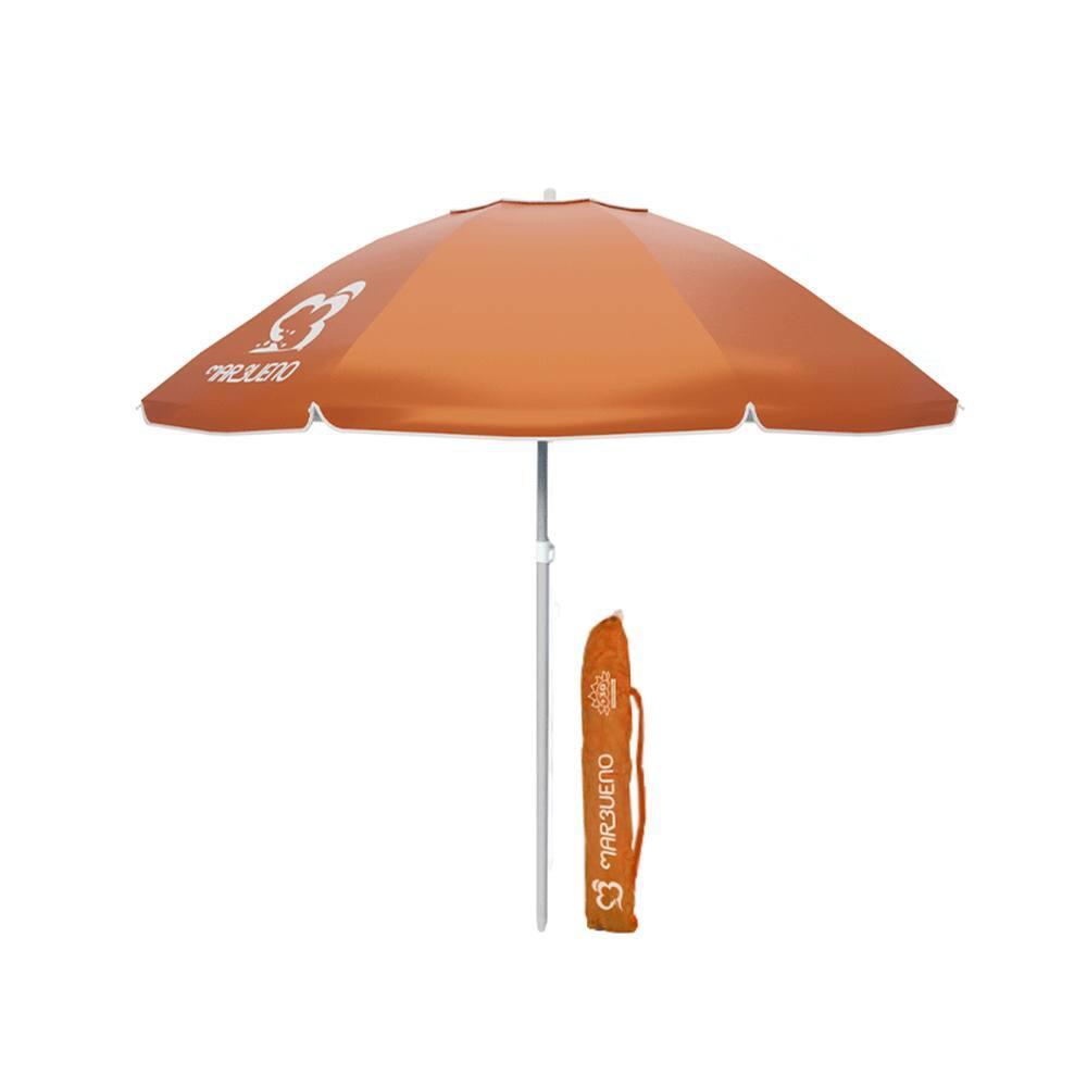 Sombrilla Marbueno 200 cm Naranja para Jardín y Playa 2/2