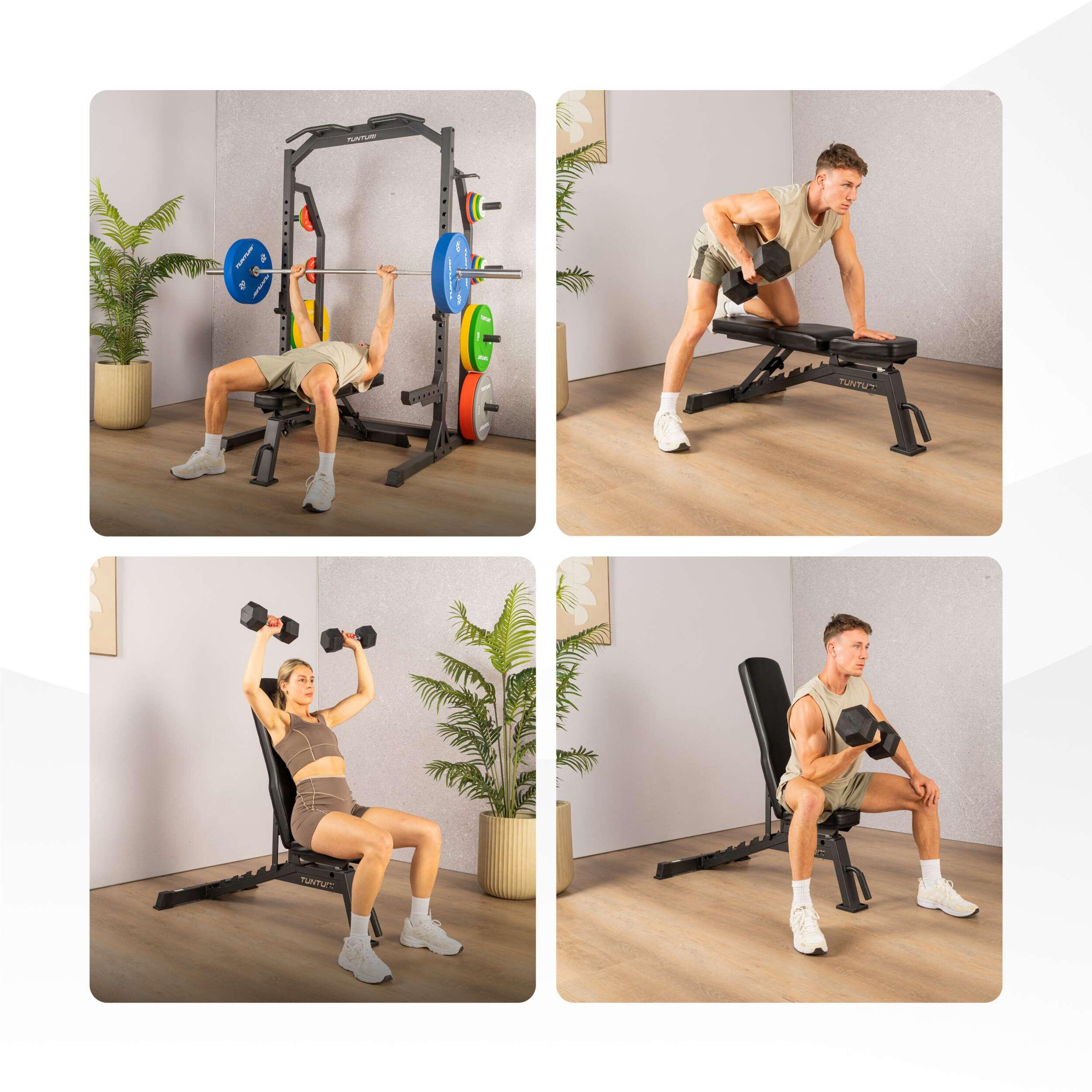 Banc à haltères réglable – Charge maximale 250 kg – Banc à haltères ergonomique 7/7