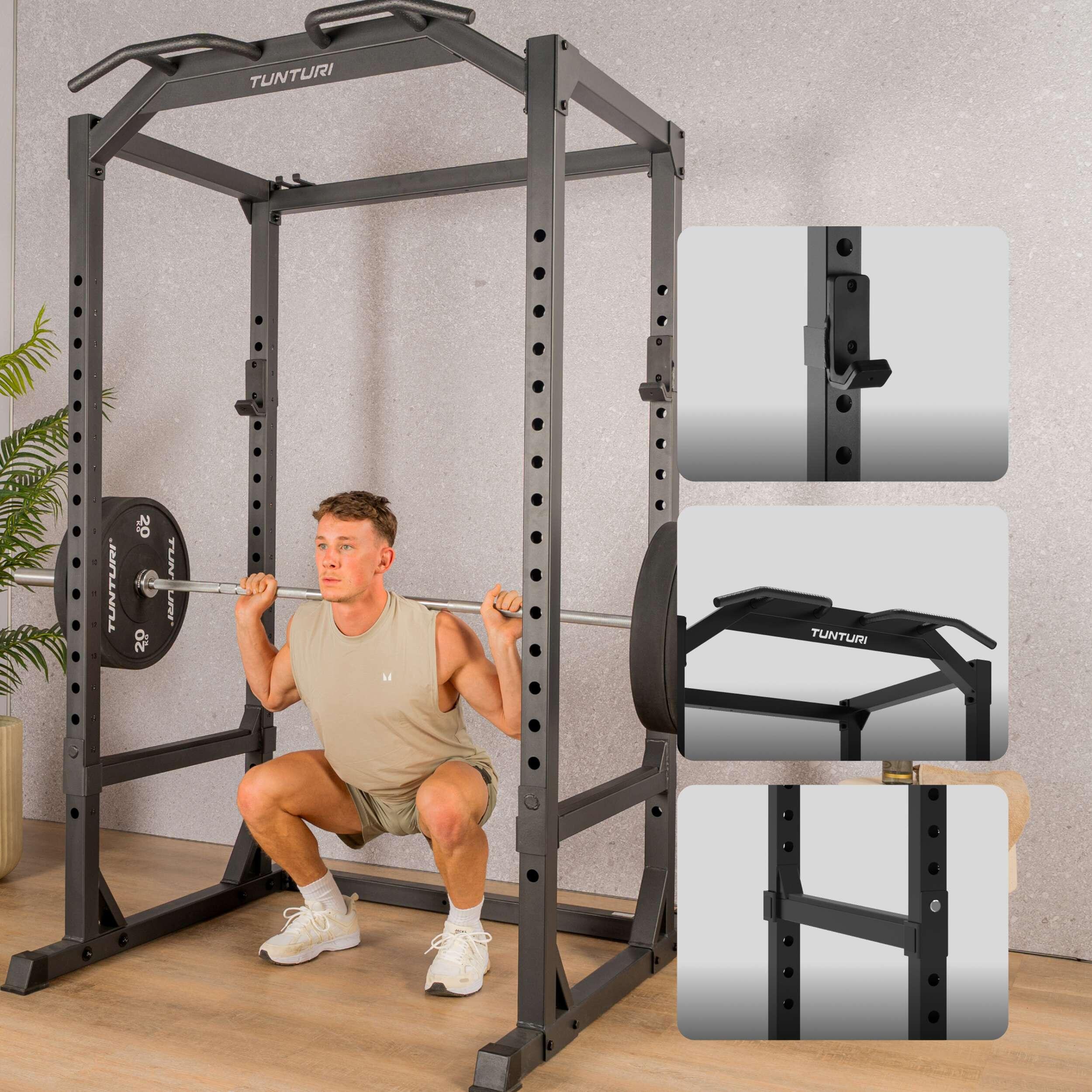 Power Rack Station de musculation – Homegym à poids libres – Charge maximale 300 4/7