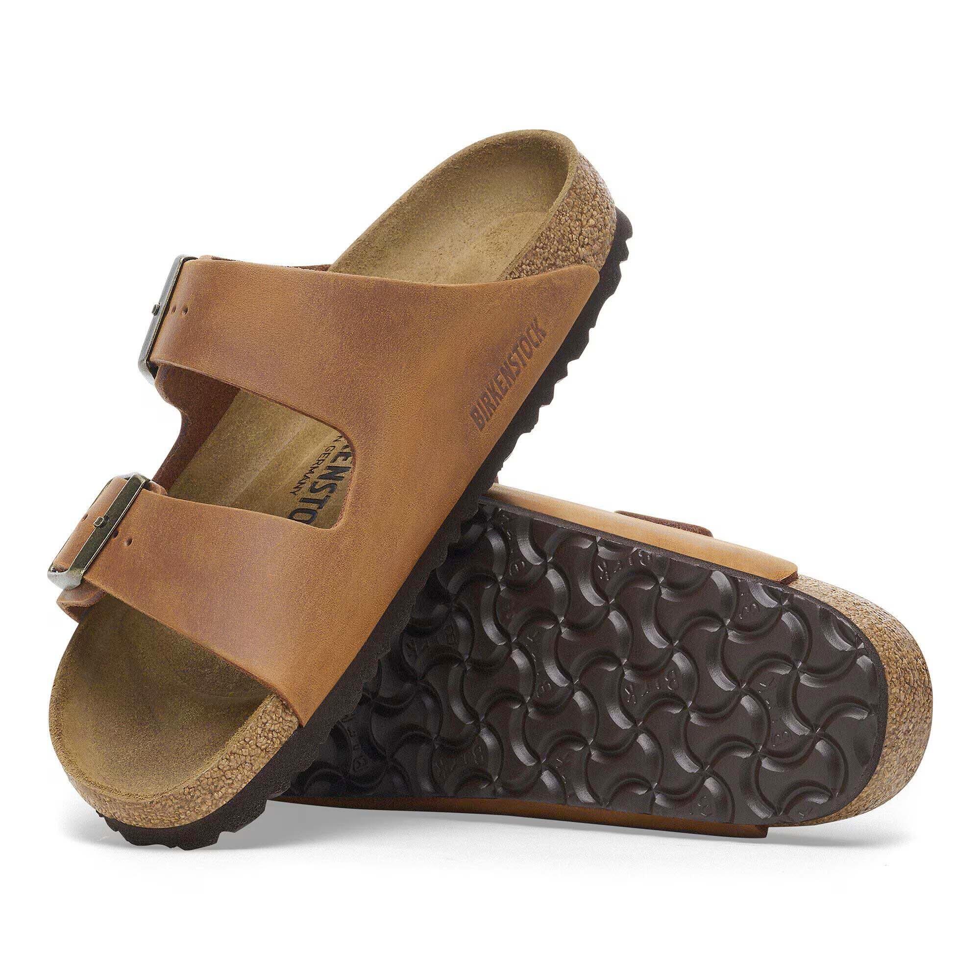Birkenstock Sandalen Arizona, Geolied Leer Volwassenen 3/5